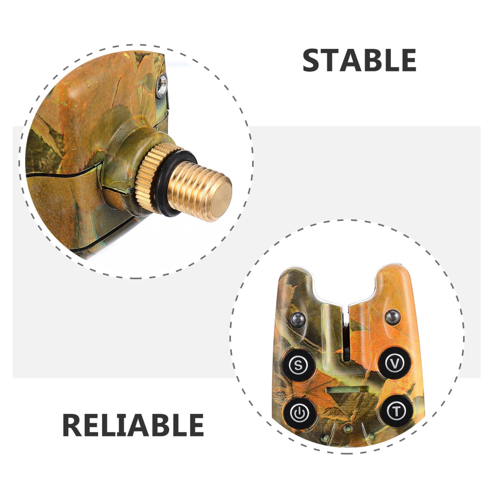 Hemoton Durable Water Resistant Fishing Alert Indicator with Electronic Sound Alarm for Fishing Rods Essential Fishing Accessories for Night Fishing and Hook Detection