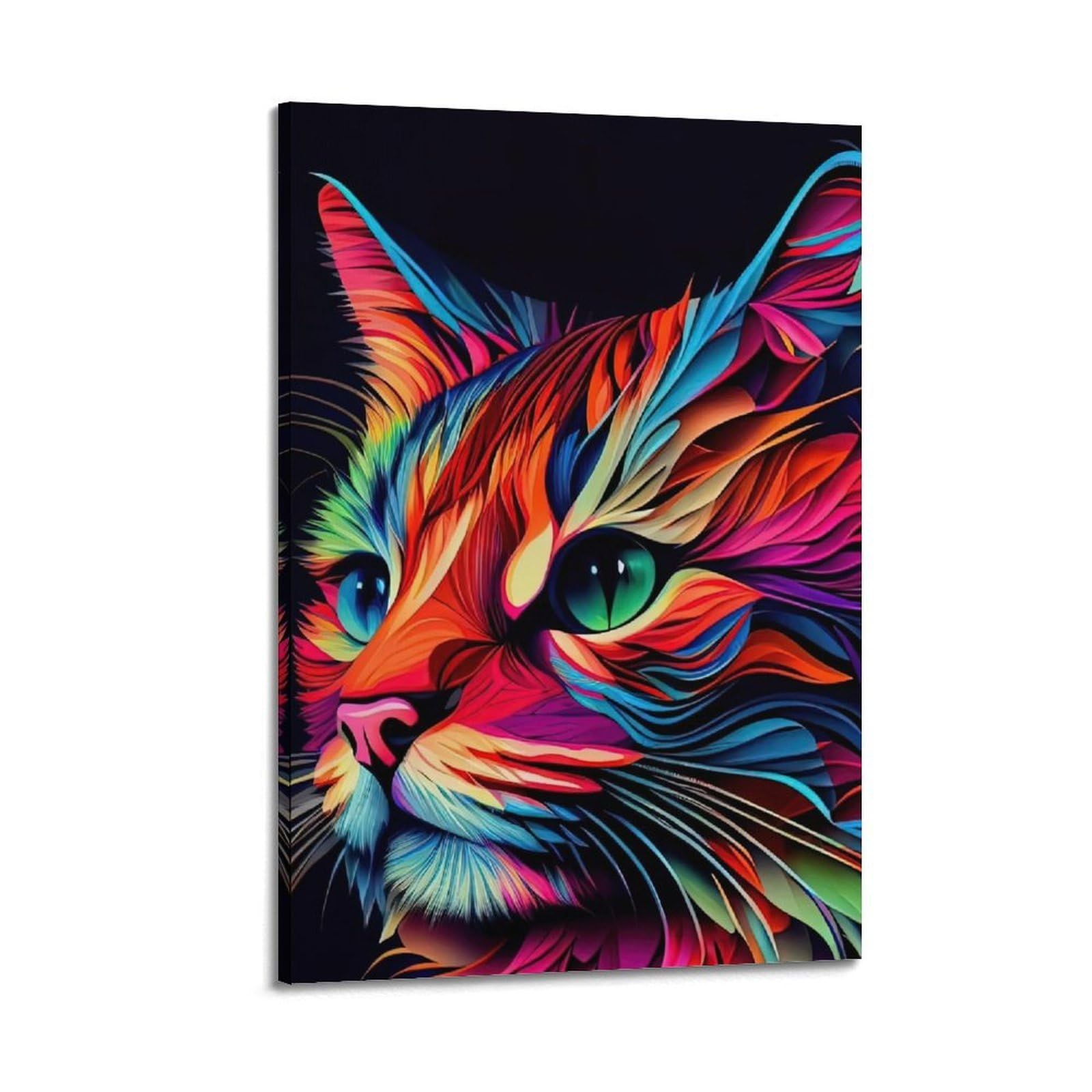 CPGLJD Animal Poster Colourful Kittens Poster Decorative Painting Canvas Wall Posters And Art Picture Print Modern Family Bedroom Decor Posters 20x30inch(50x75cm)