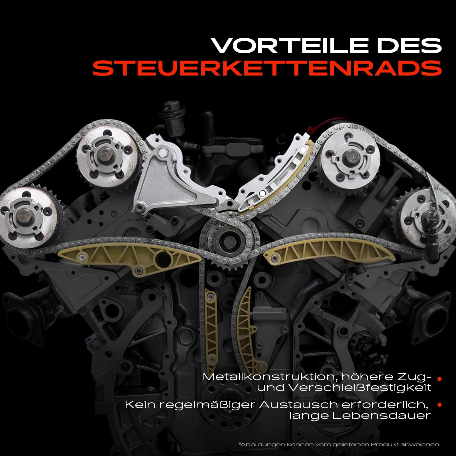 Frankberg Zahnrad Ausgleichswelle Kompatibel A3 8P1 A4 Golf V Octavia II Passat Beetle