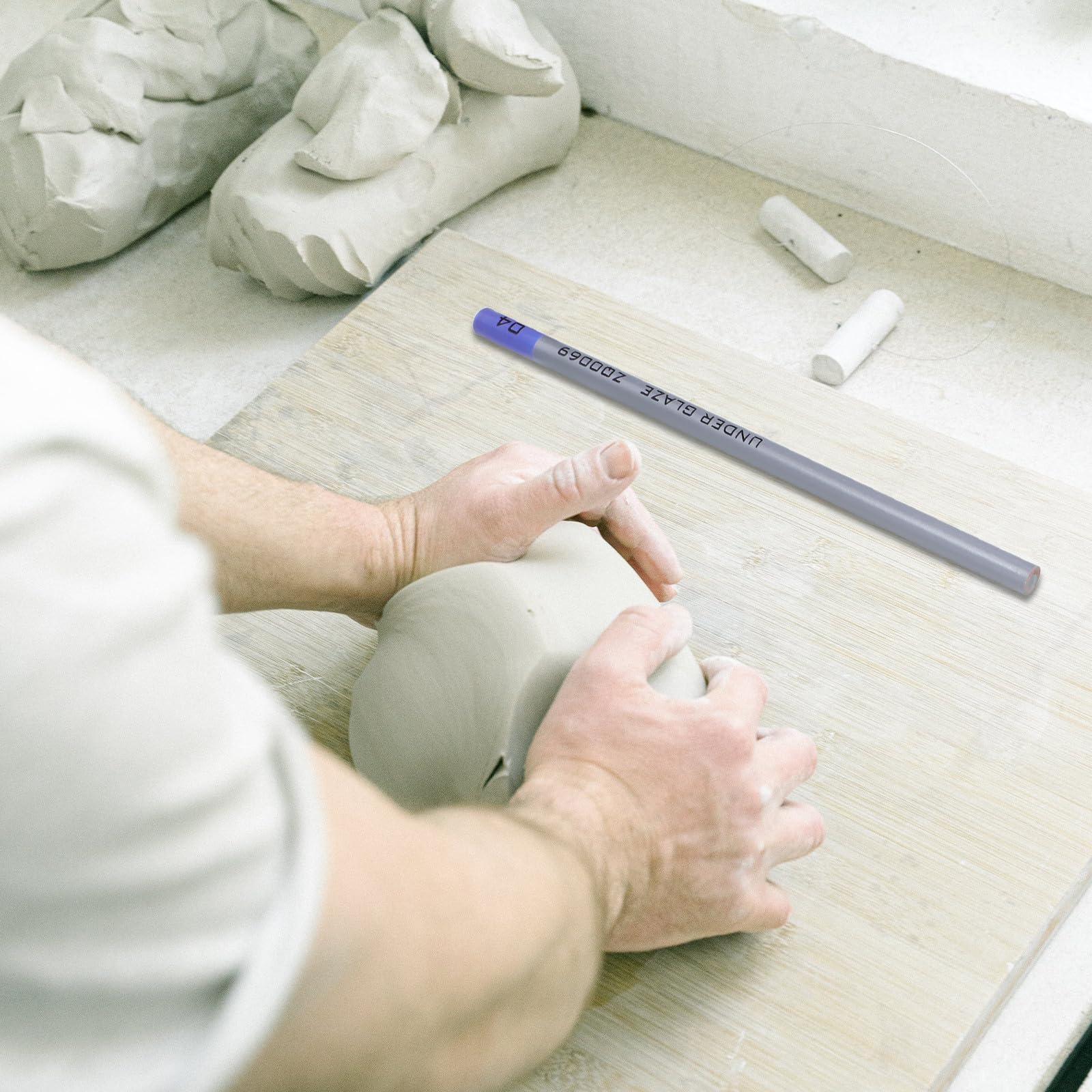 DOITOOL 1 zestaw ceramicznych kredek do kolorowania podszkliwnego – narzędzie do dekorowania ceramiki, precyzyjny aplikator szkliwa, marker do szkicowania, do tworzenia glinianej sztuki ceramicznej