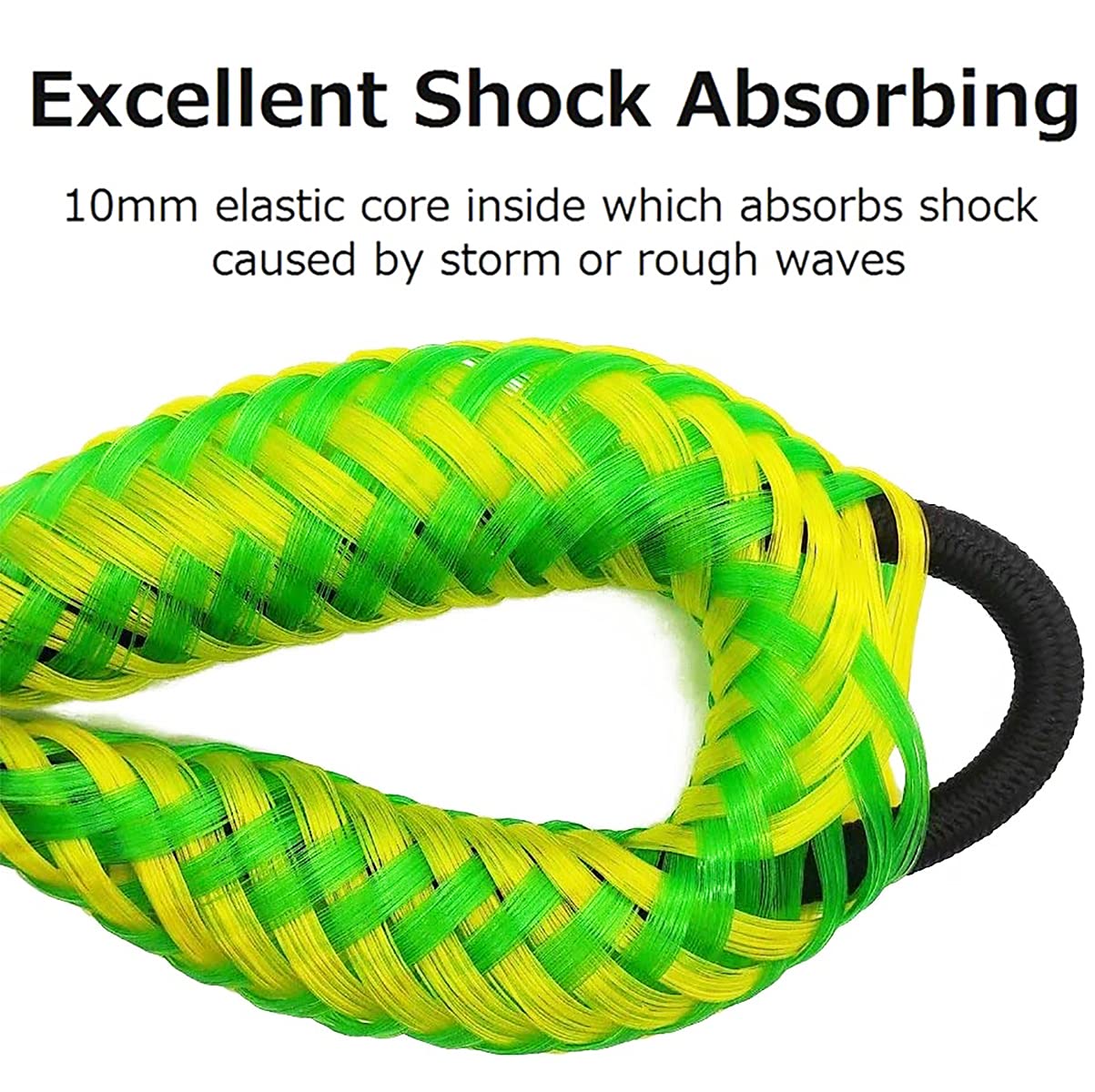 Amarre élastique Nylon 1,5 M Avec Curseurs – Absorbe Les Chocs Pour Bateau, Kayak, Jet-ski