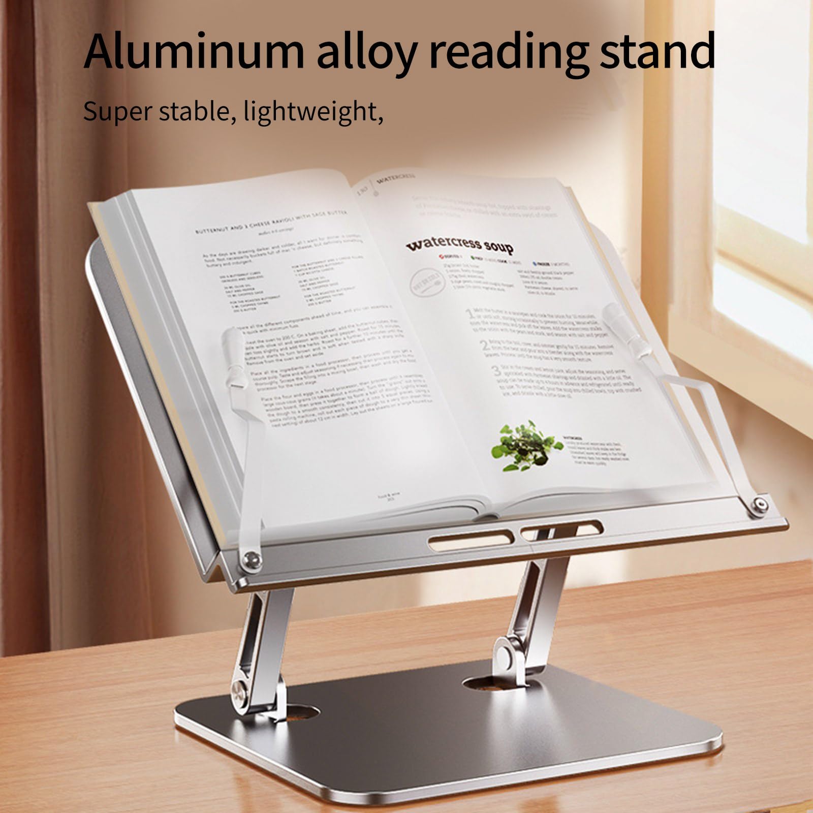 Supporto per laptop ergonomico pieghevole in alluminio per desktop Riser regolabili Supporto portatile Fit 10 17 pollici Portatili Argento Pieghevole Notebook Holder