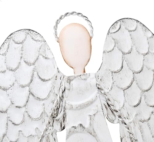 Miniatura 7 de K KILIPES Estaca de metal de 40.5 pulgadas de alto para jardín, decoración rústica blanca para patio, césped, porche, Día de la Madre, regalos