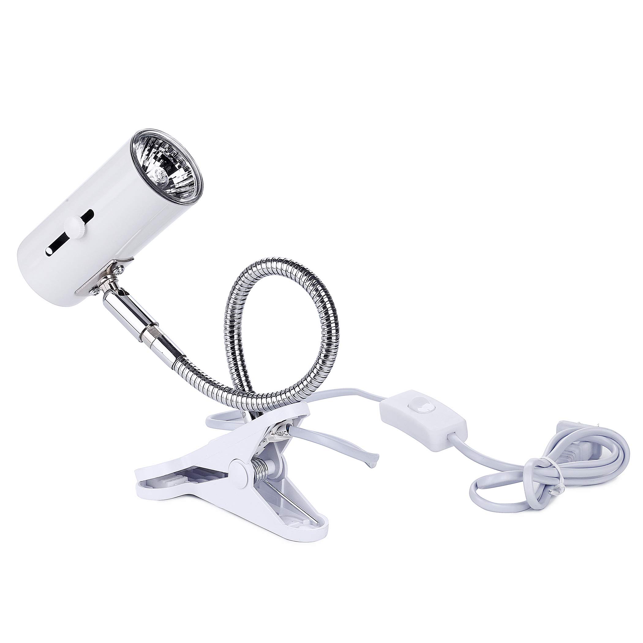 (2 Pack) CalPalmy UVA and UVB Light and Heat Lamp CE Certified White