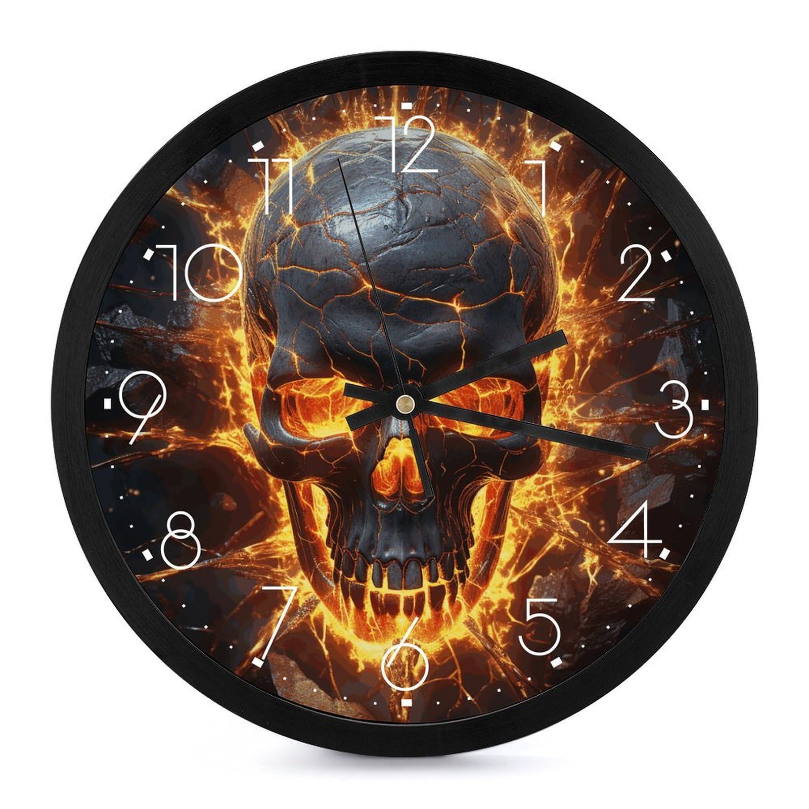 Horloge murale sans tic-tac au mécanisme silencieux continu pour chambre et bureau