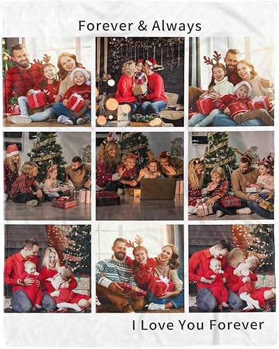 Mantas personalizadas con fotostexto, manta divertida personalizada para hija, hijo, esposa, marido, parejas, hermana