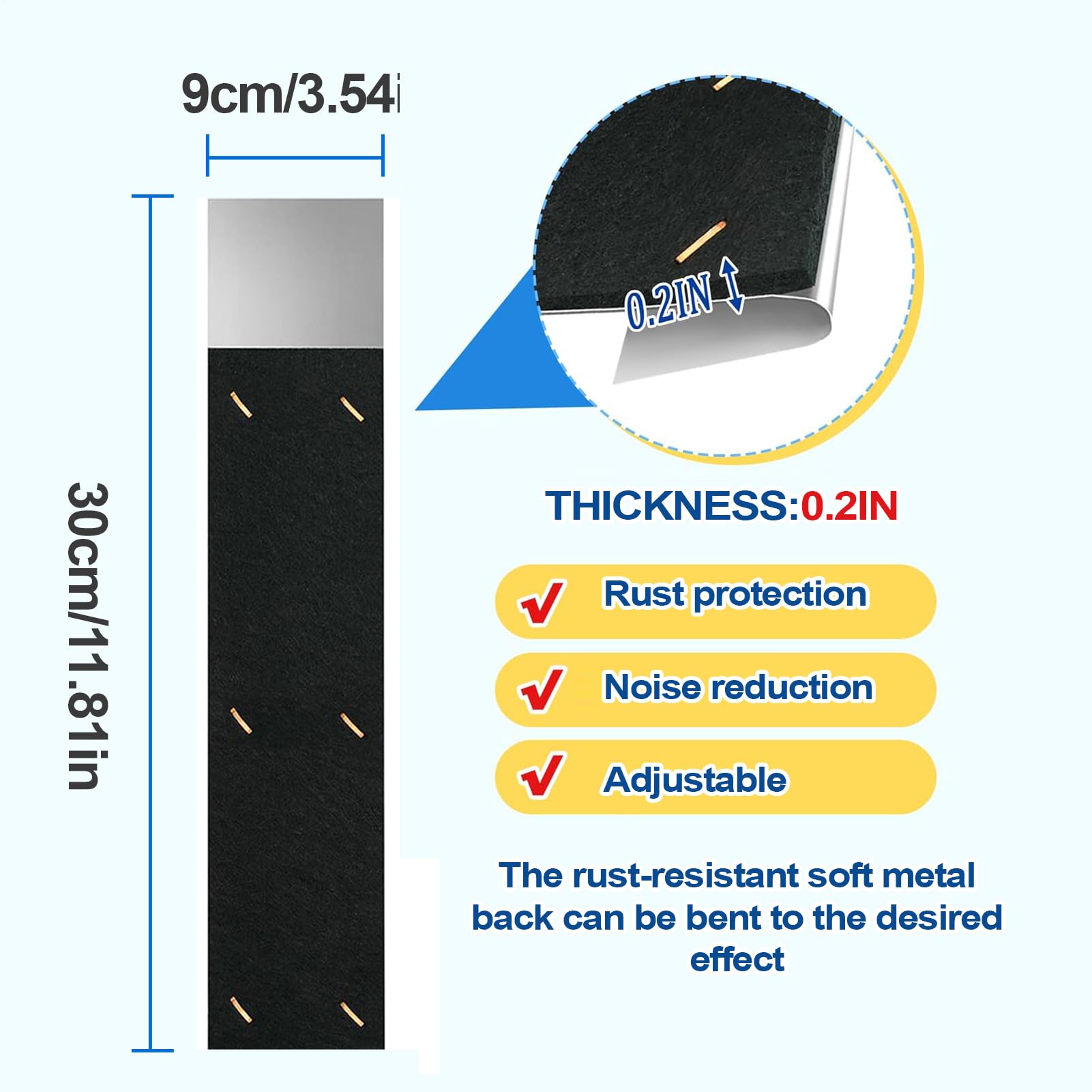 Amortisseur de bruit pour gouttières - 2 silencieux pour tuyaux d'égout, dispositif d'amortissement de bruit multifonctionnel, réducteur de canal de drainage réglable, outil durable et resisten