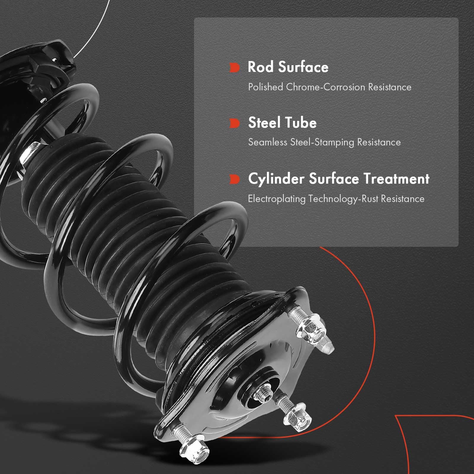 Amazon.com: A-Premium Front Pair (2) Complete Strut and Coil