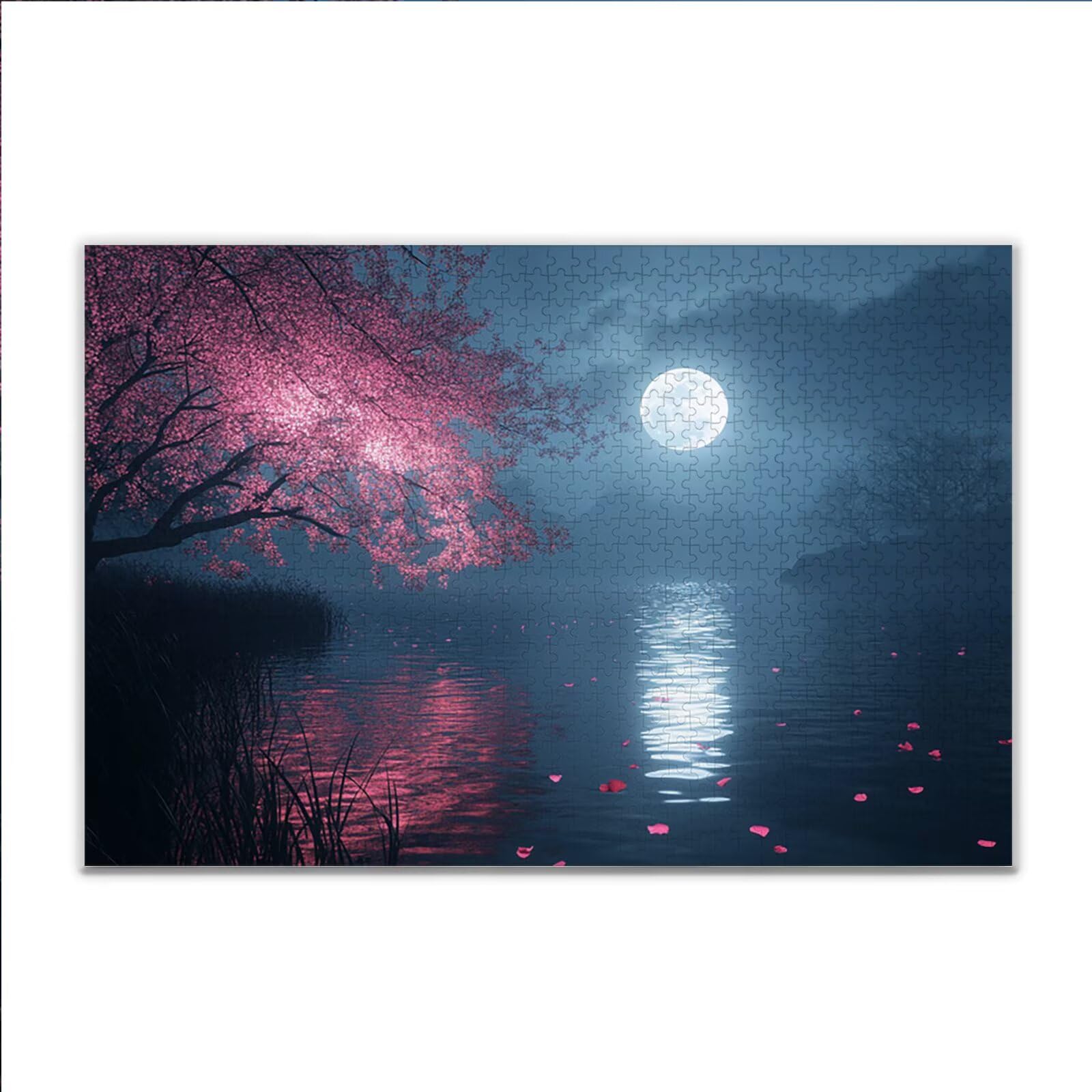 Puzzle 4000 Piezas Adultos Puzzle Luna Árbol Rompecabezas Adultos XXL 140 x 87cm, Impossible Rompecabezas, Madera Jigsaw Arte Juego Educa Familiar Aliviar El Estrés, Regalos para Hombres y Mujeres C-8