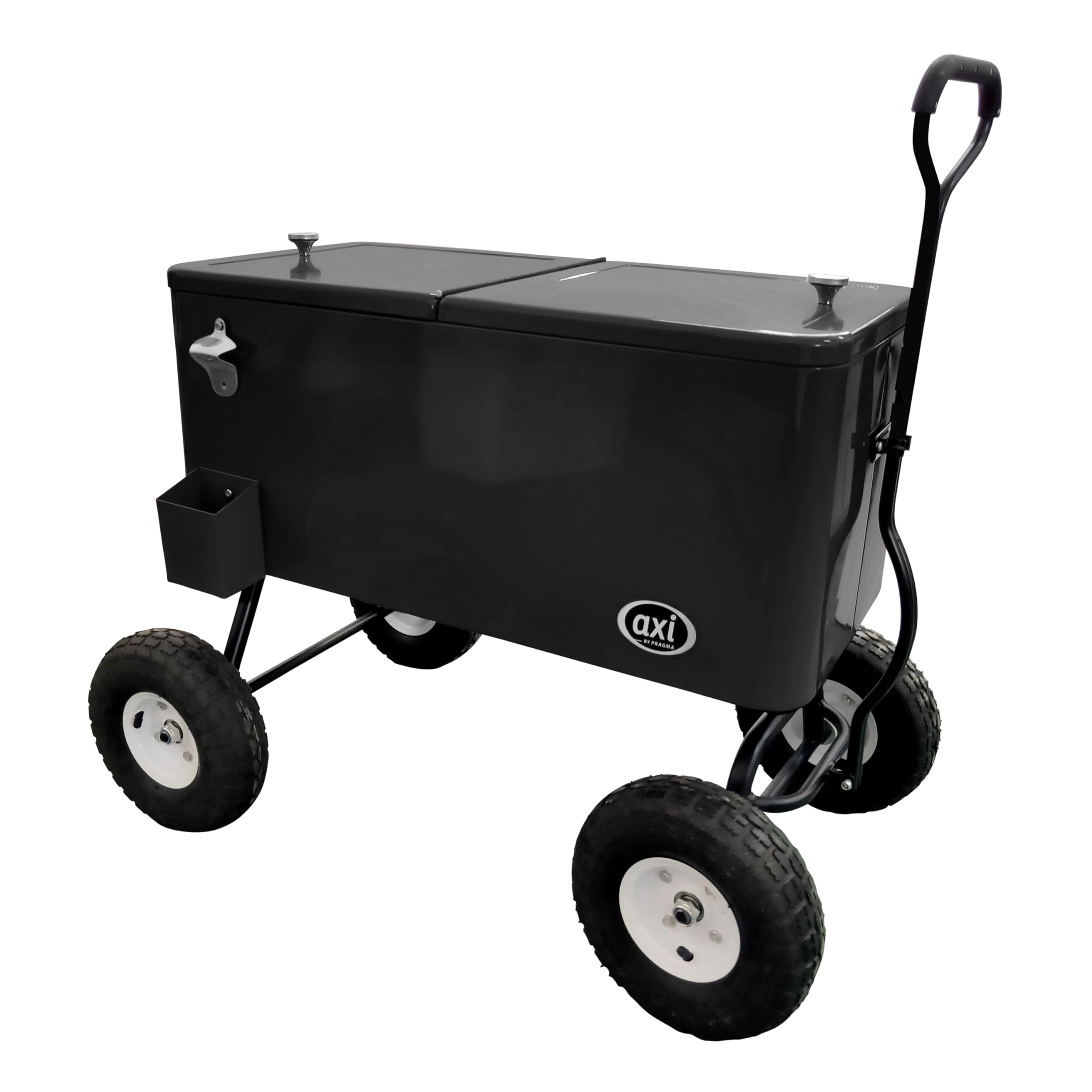 Réfrigérateur De Boissons Mobile au design rétro noir et finition élégante AXI