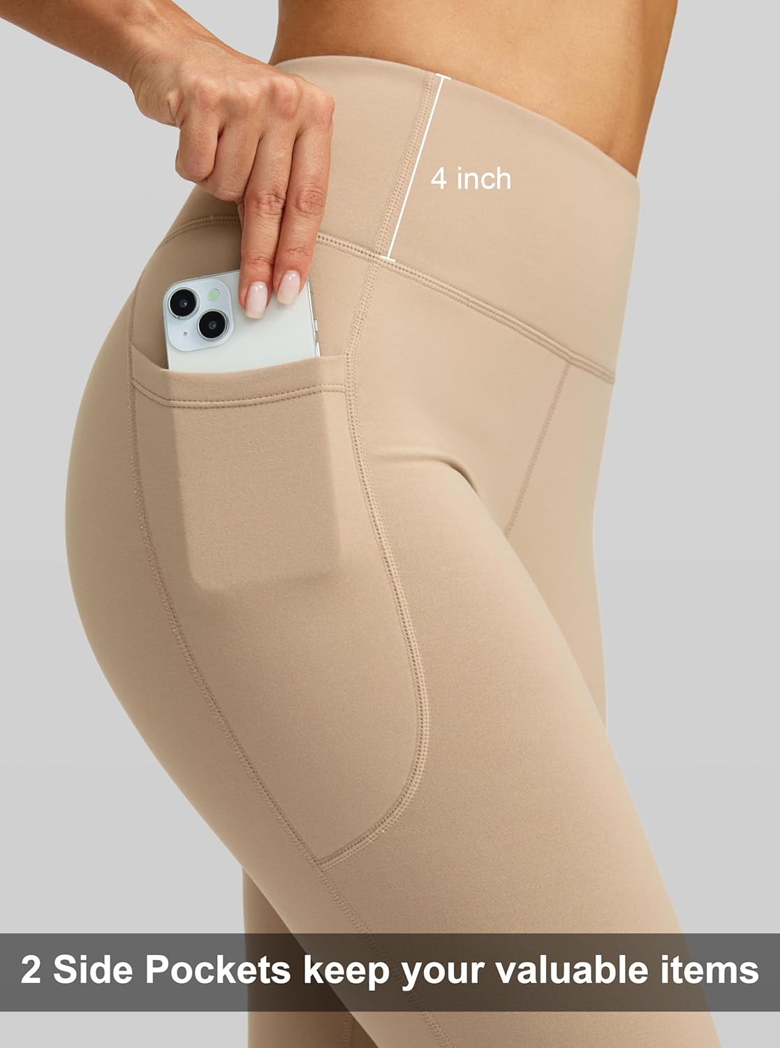 G Gradual Women's Fleece Lined Pants High Waist Winter Thermal Warm Flare Leggings Hiking Yoga Pants Women with Pockets - Image 5