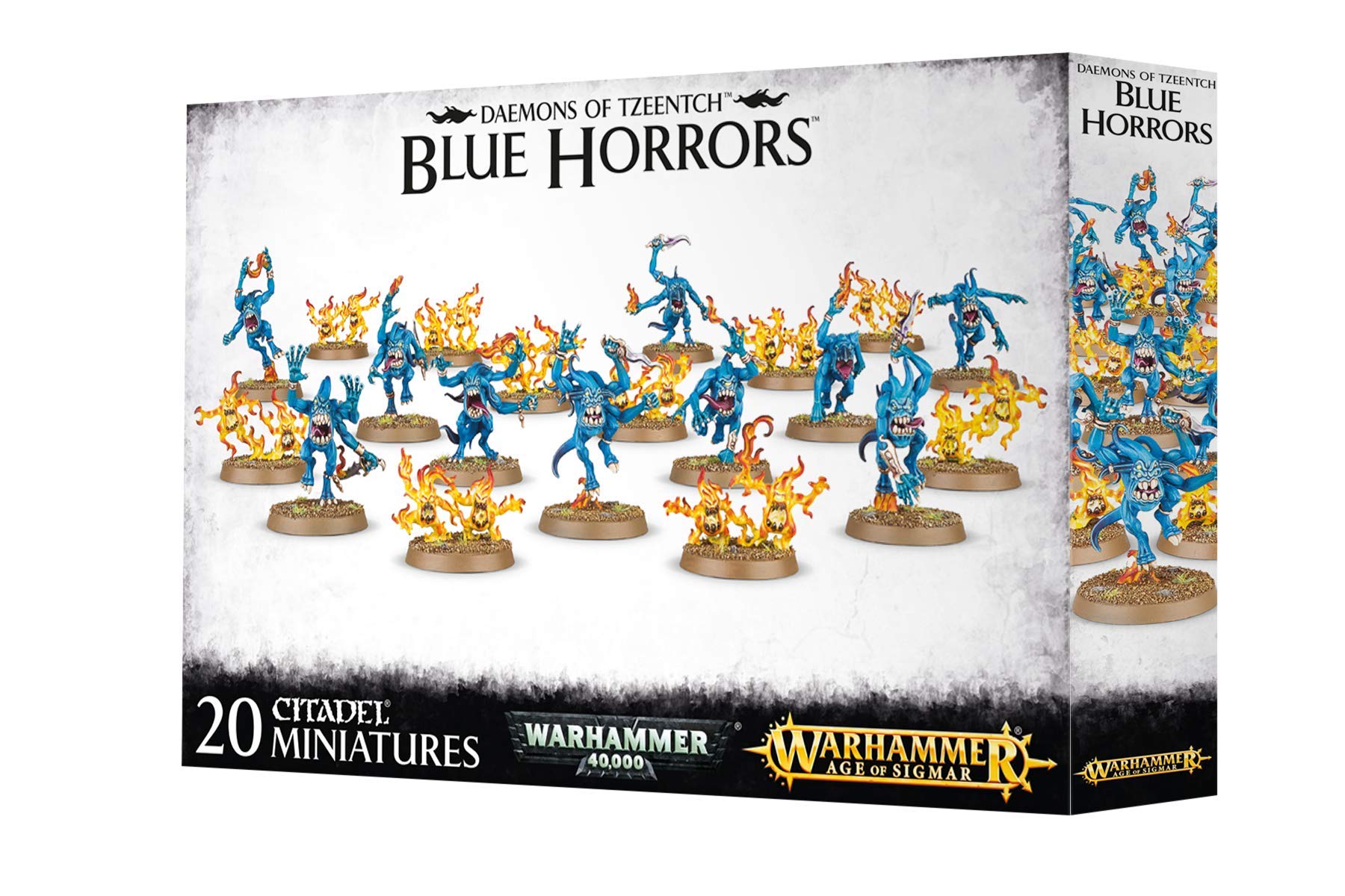 Games Workshop Warhammer AoS & 40k - Chaos Daemons Horreurs Bleu et Horreurs Brimstone de Tzeench 99129915029 M Noir