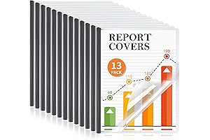 Clear Report Covers with Sliding Bar for A4 and Letter Size Documents