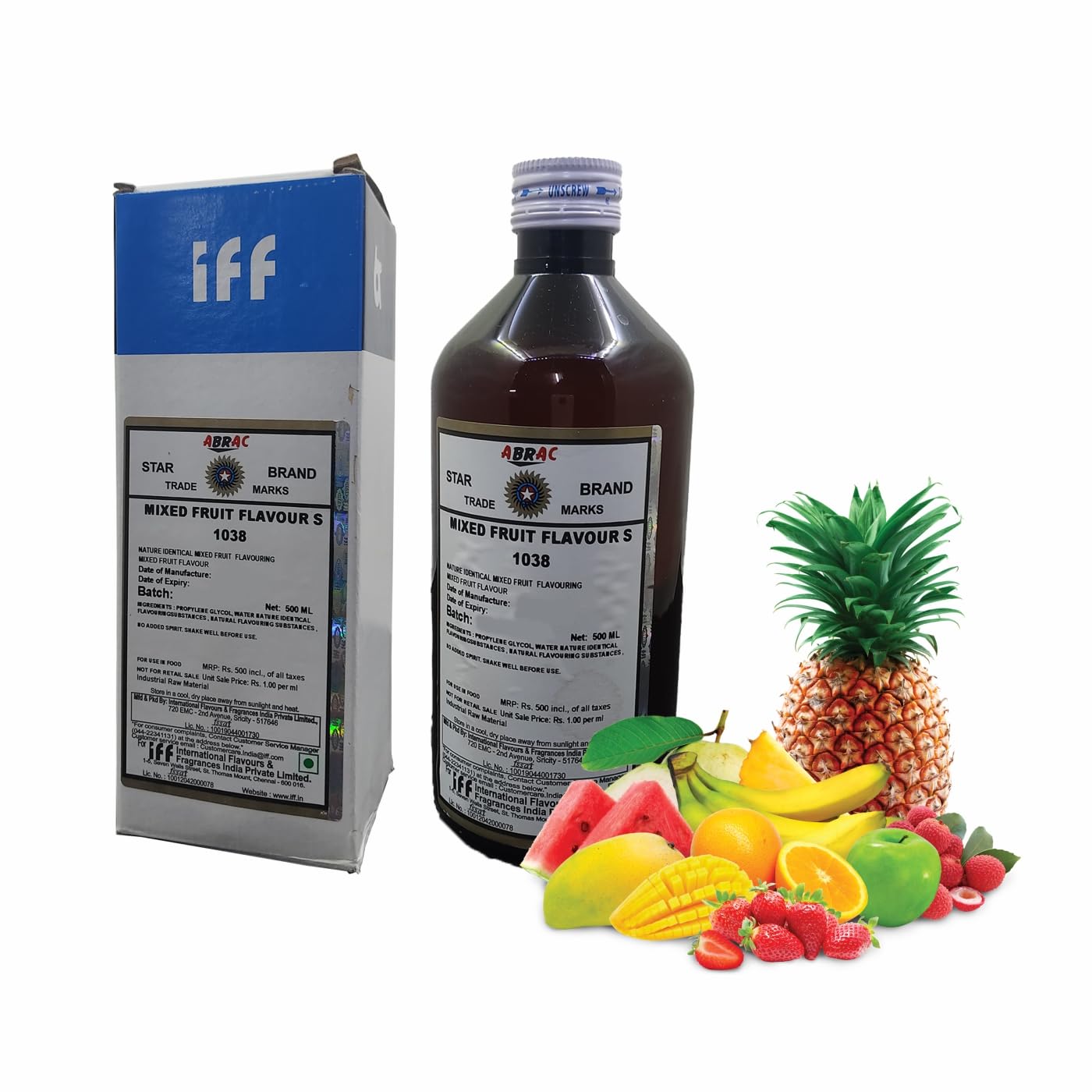 IFF Mix Fruit 1038 Flavour/Essence (Used in Ice Creams, Cakes, Chocolates, Jams, Jellies, Sweets, Marzipan, Confectioneries, Cookies, Sherberts, Milkshakes etc)- 500 ML Pack (B0CJV8QNNX) Amazon Price History, Amazon Price Tracker