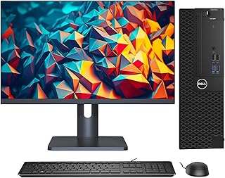 Dell OptiPlex 3050 Bussiness Desktop Computer Intel Core i5 Processor Up to 3.3GHz - 27 Inch FHD Monitor, 32GB RAM - 1000GB (1TB) SSD Storage Win 10 Pro Wi-Fi - PC Keyboard & Mouse HDMI (Renewed)