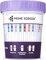 Vista 8 de Prime Screen -12 Panel Multi Drug Orine Test Compact Cup (AMP, BAR, BUP, BZO, COC, mAMP/MET, MDMA, MOP/OPI, MTD, OXY, PCP, THC) C-Cup-[2 paquetes]