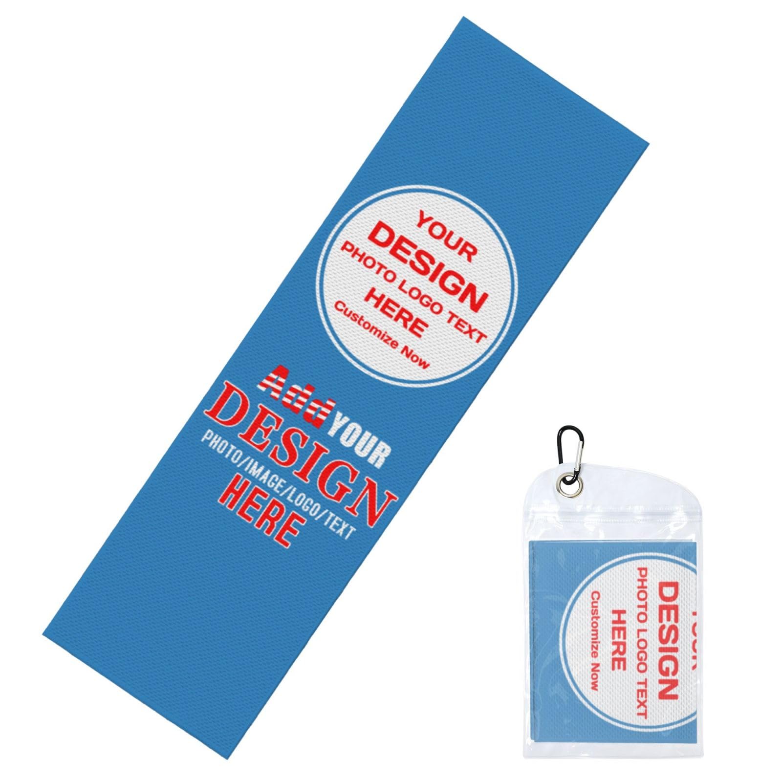 TJDICUSTMOOY Custom 1-200 Pack Cooling Towel 40"x12", Design Your Team Logo Photo Ice Towel Personalized Soft Breathable Sport Towel Customized