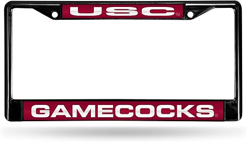 Miniatura 11 de Rico Industries NCAA Black Laser Cut Chrome Frame 12" x 6" Black Laser Cut Chrome Frame - Car/Truck/SUV Automobile Accessory