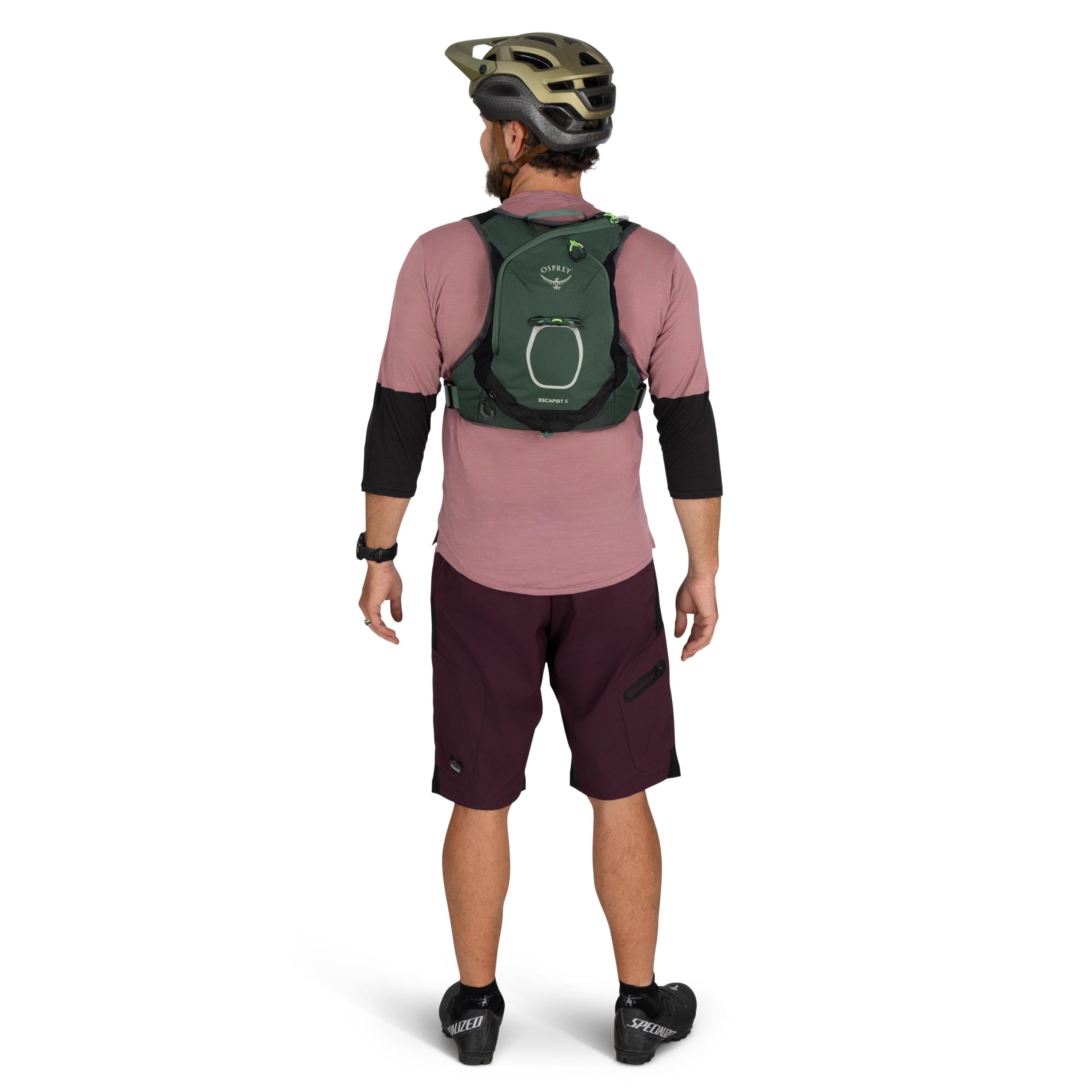 Osprey Escapist Velocity Sac à dos d'hydratation avec réservoir Hydrualics Vert toundra Taille S/M 6 l, Vert toundra, Small/Medium, Gilet d'hydratation pour vélo