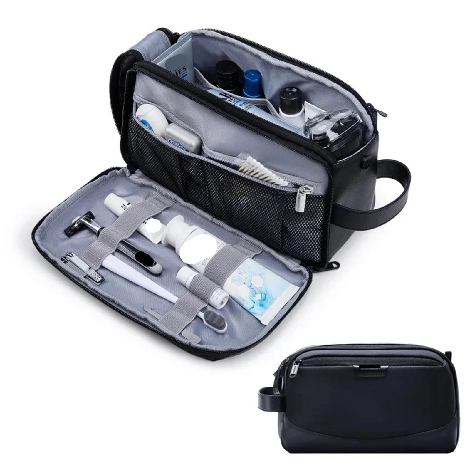 Borsa Toilette da Viaggio Borsa da toilette uomo, grande organizer, borsa for il trucco, borse cosmetiche impermeabili, necessario viaggio for