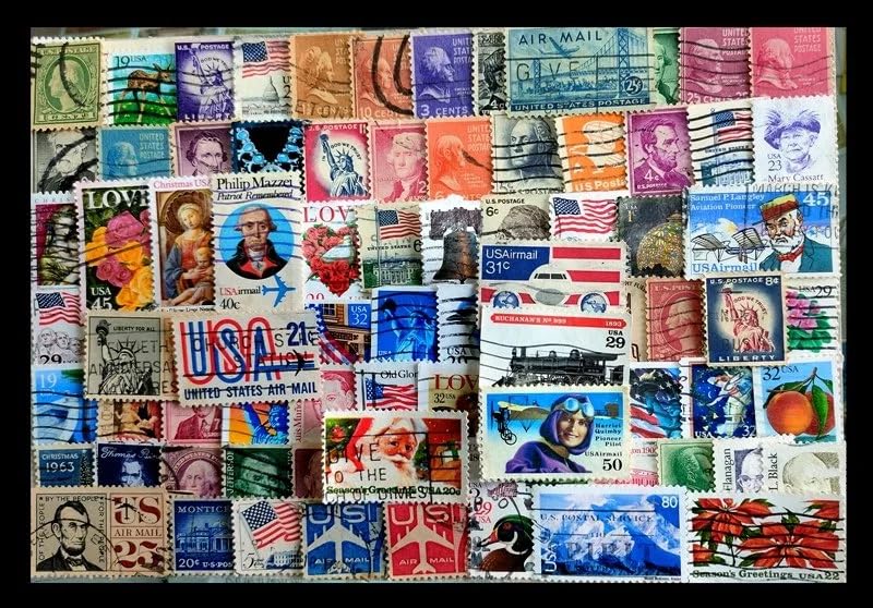 ISC~ United States of America (USA) Stamps, 100 Different Used Stamp (SL), Mostly Old ~ STAMPEX-image-23