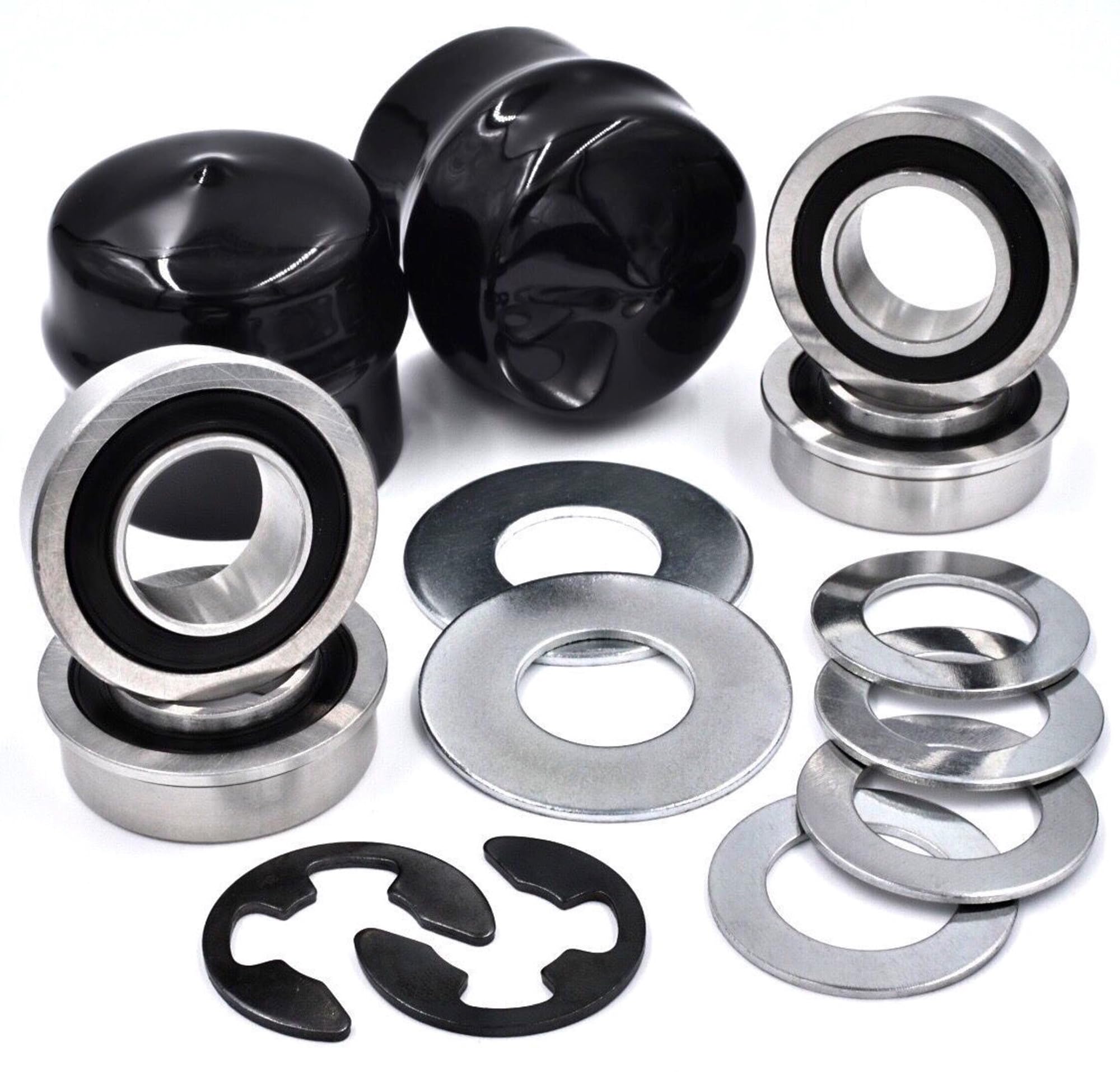 Kit de conversión de cojinete de rueda delantera HD Switch 532124959 124959 (4 unidades) para Husqvarna, AYP, Poulan, Jonsered, Craftsman Sears cortacésped y tractores de jardín
