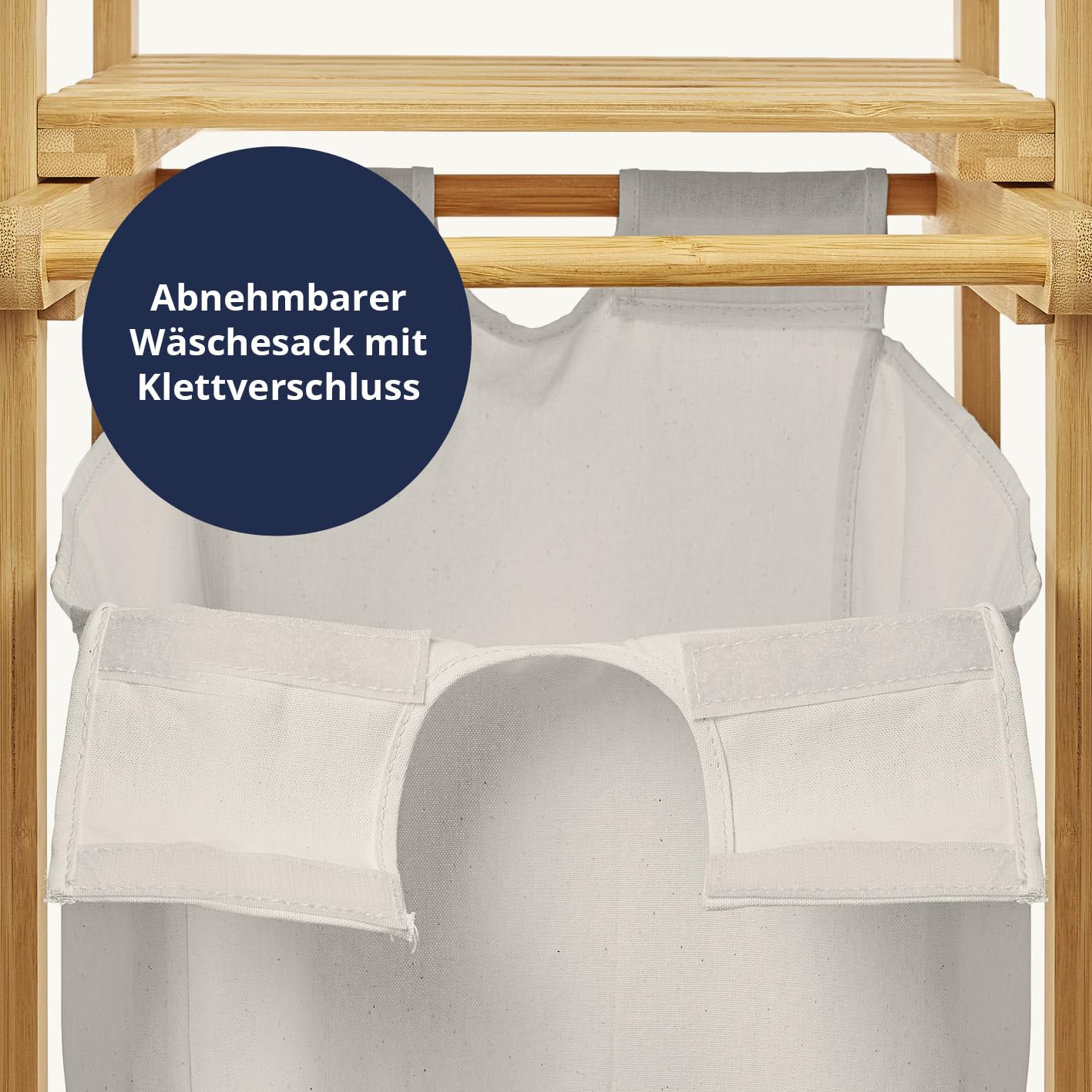 Lumaland Wschekorb Bambus mit ausziehbarem Wschesack | Pflegeleichtes  Material, unempfindlich gegen Nsse und leicht abwischbar | 73H x 33B x 33L  cm : Amazon.de: Kche, Haushalt & Wohnen