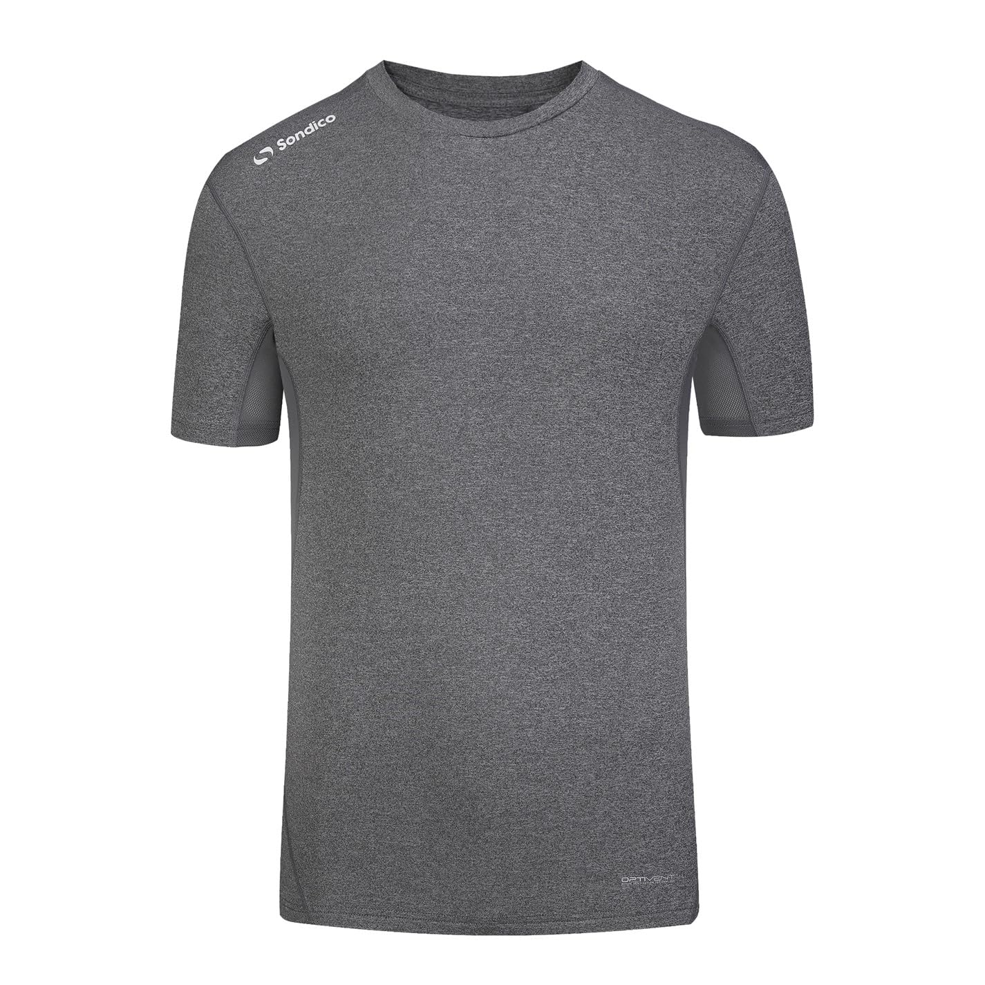 Sondico Men's Core Base Short Sleeves Grey Marl Medium