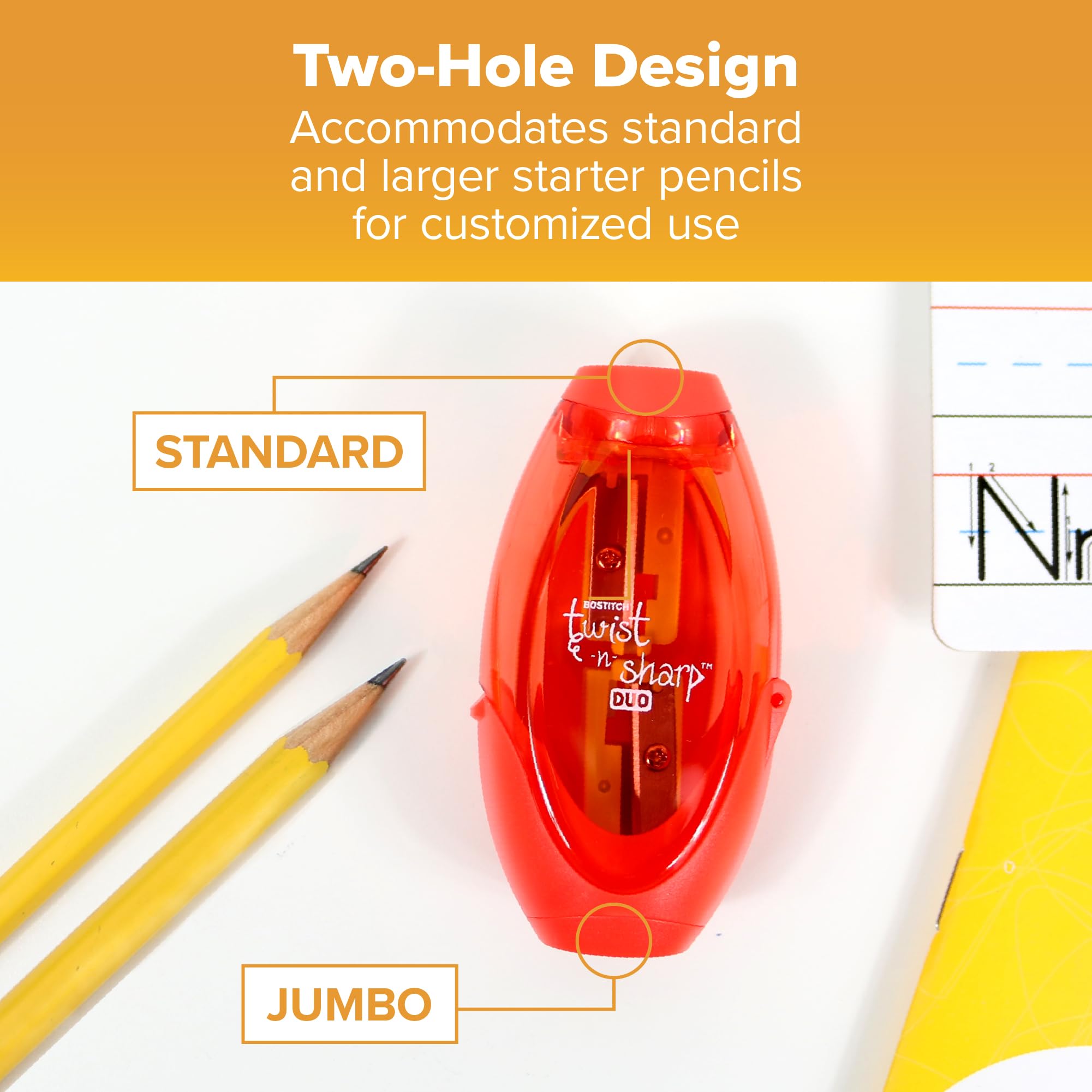 Amazon.com : Bostitch Office Twist-N-Sharp Manual Pencil Sharpener