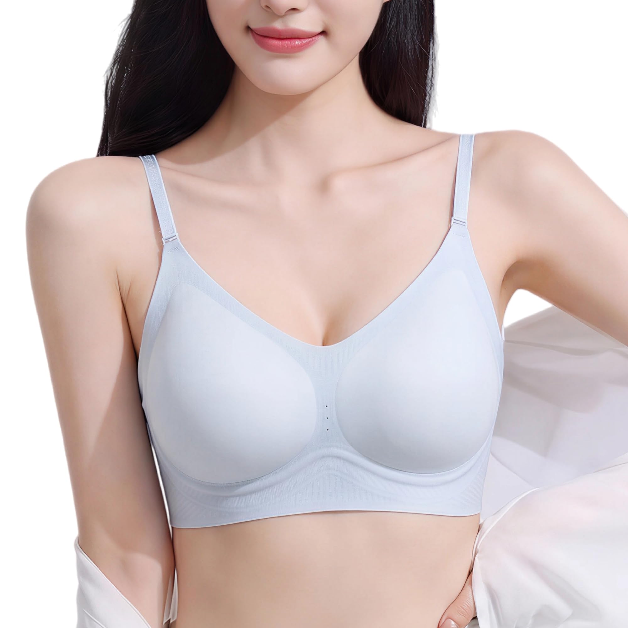 afylln Bra that Shows Your Breasts Smaller, Night Bra, Supervised by a Breast Gland Expert, Cool Contact Sensation, Underarm Height, Wireless, No Swaying, Large Sizes, Japanese Clothing, Day and Night-picture-42