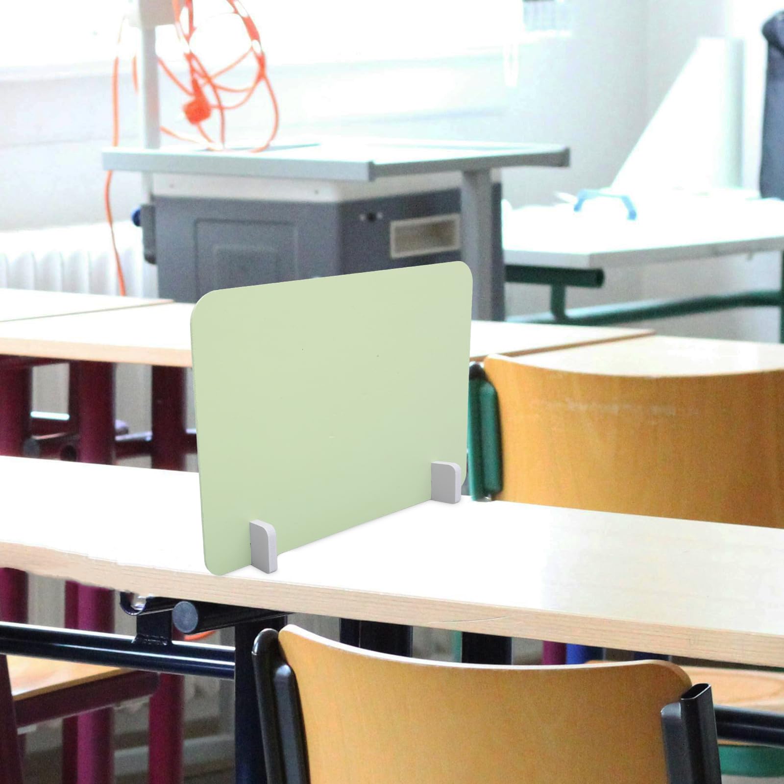 NUOBESTY 5 Sätze Trennwand für Schreibtisch Sichtschutzplatte Tragbare Absperrung Für Arbeitsplatten Trennwand Schreibtisch Niesschutz für Schule Büro Bibliothek