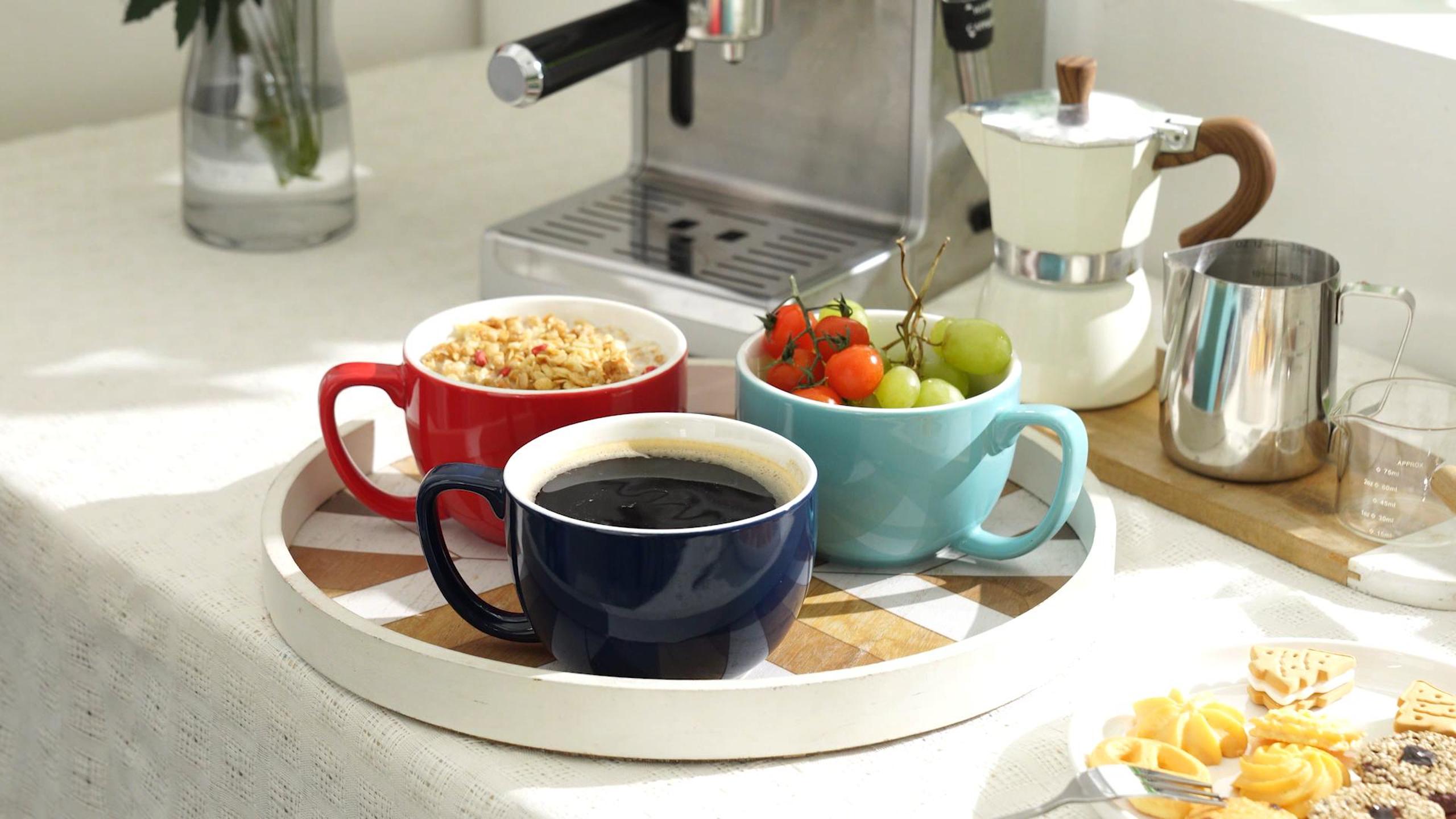 Teocera Lot De 6 Tasses à Café En Porcelaine – 473,6 G Pour