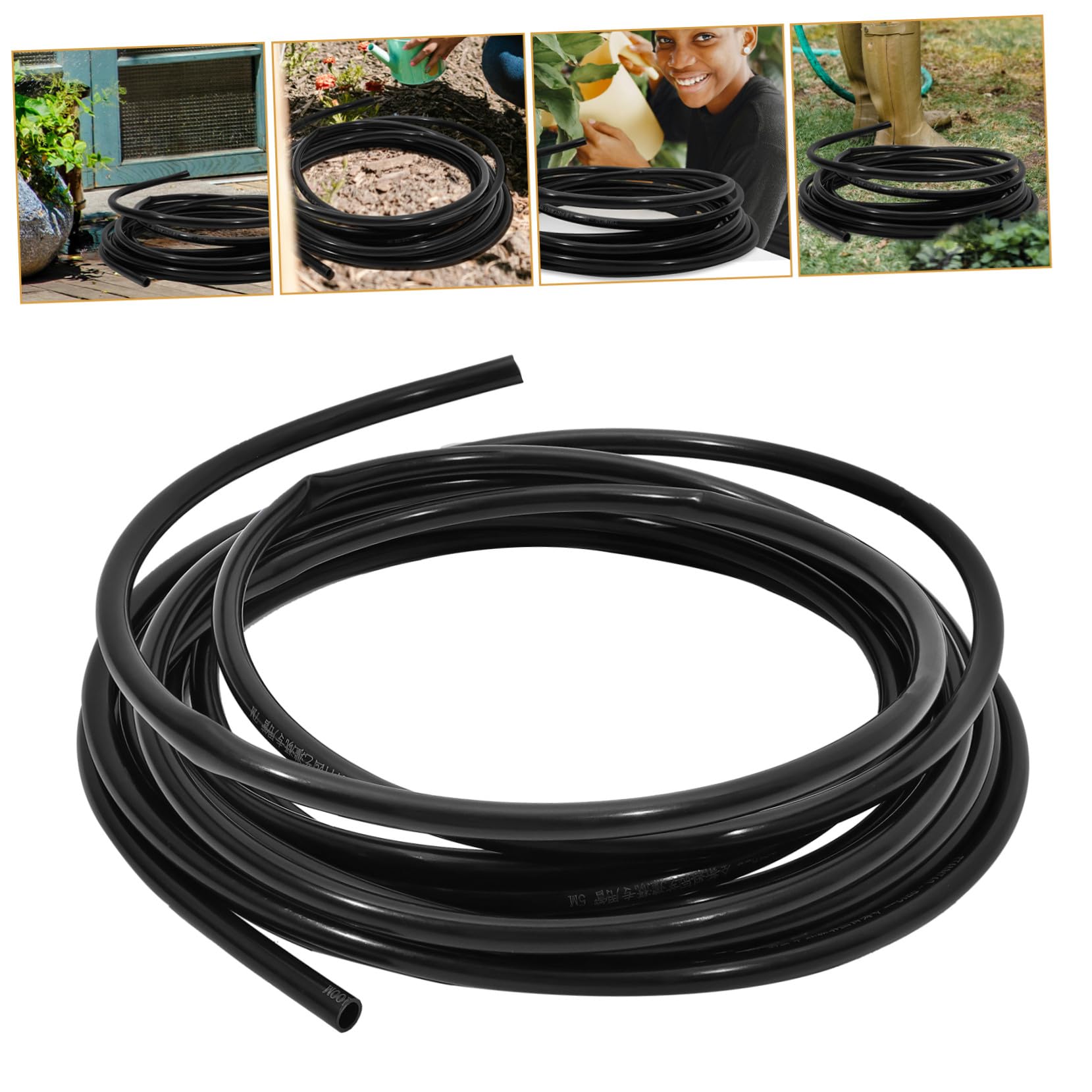 Angoily Wasserschlauch Gartenschlauch für Gartenbewässerungssystem Bewässerungsschlauch mit Verteilerschlauch Geeignet für Gewächshauspflanzen Rasenflächen und Topfpflanzen