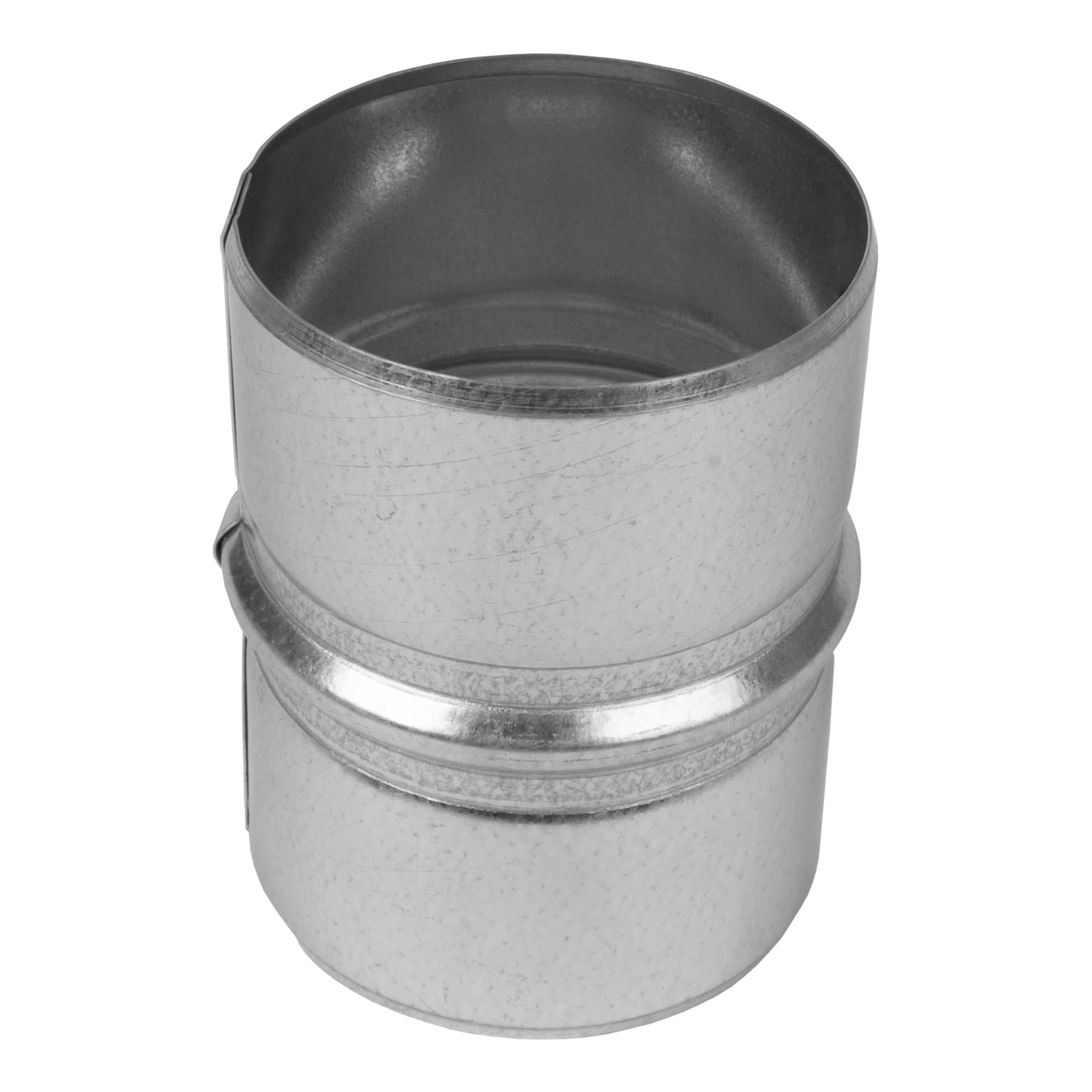 Repa Market 3 Inch / 80mm Ducting Pipe Connector - Galvanised Round Male Fit Duct Connectors for Metal Ducting Pipe - Inline Duct Coupler for Indoor, Outdoor - Dryer Hose, Tumble Dryer Hose Connector