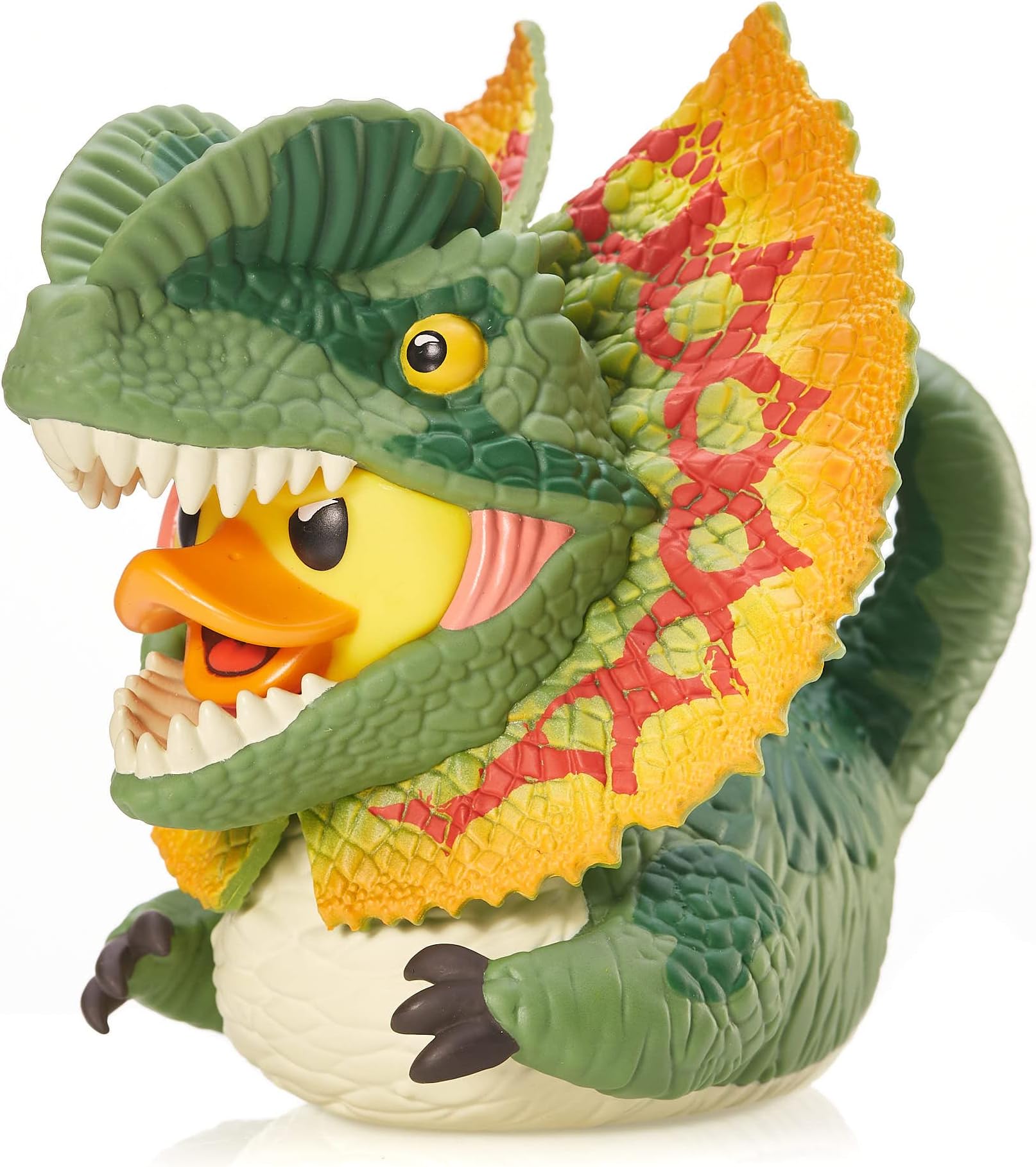 Boxed Edition: Jurassic World Rebirth - Dilophosaurus Cosplaying Rubber Duck Vinyl Figure