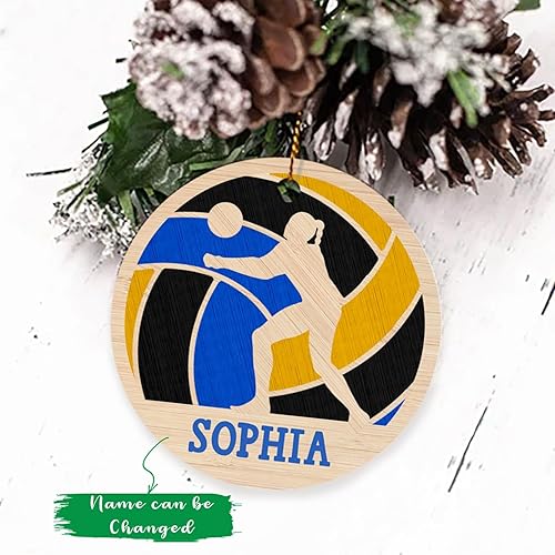 Miniatura 2 de Adorno de Navidad para niña de voleibol 2024, adorno de voleibol personalizado para amantes del voleibol, adornos de jugador de voleibol, adorno de