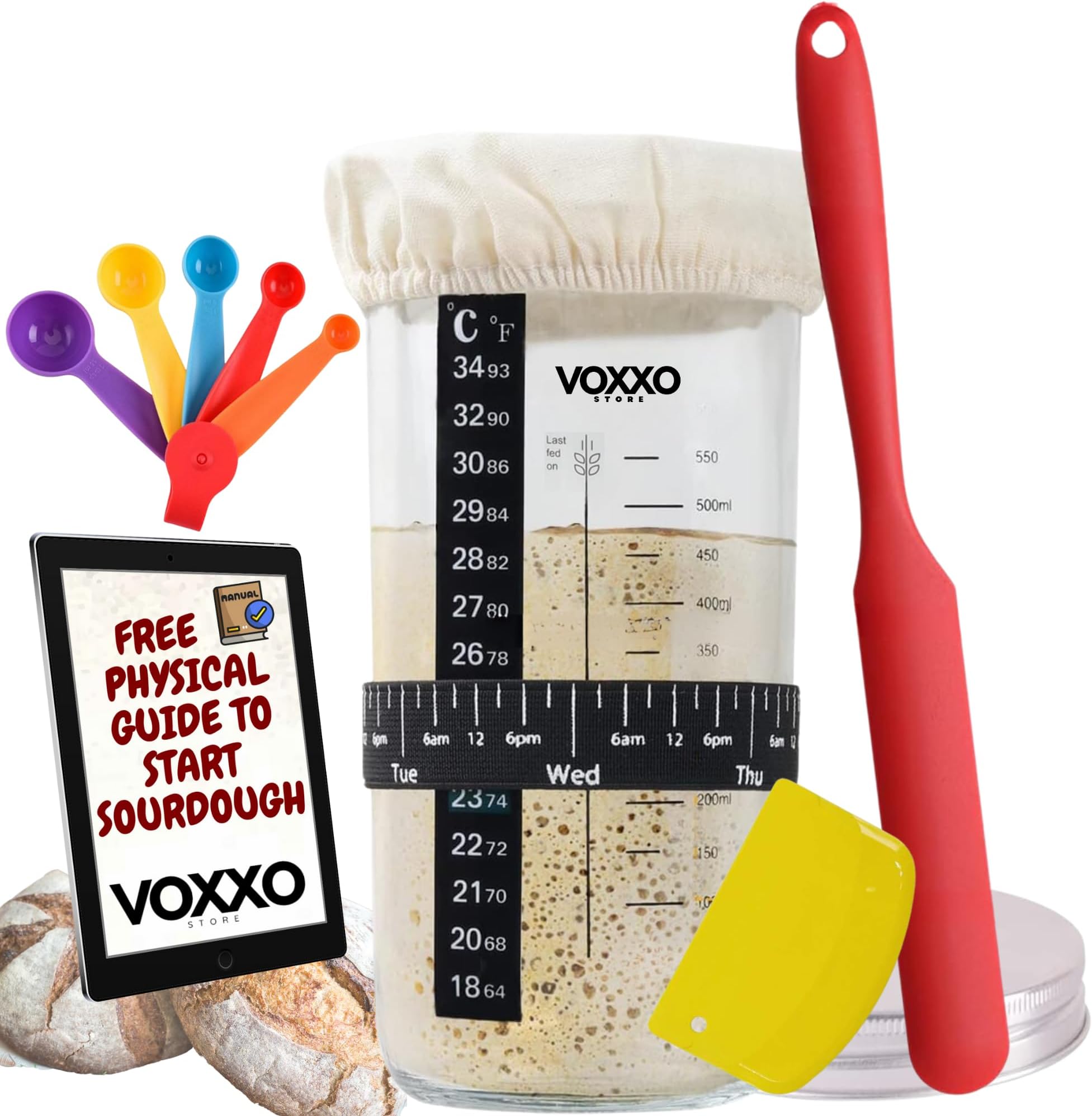 Sourdough Starter KitSourdough Starter Jar,Sourdough Bread Baking Supplies