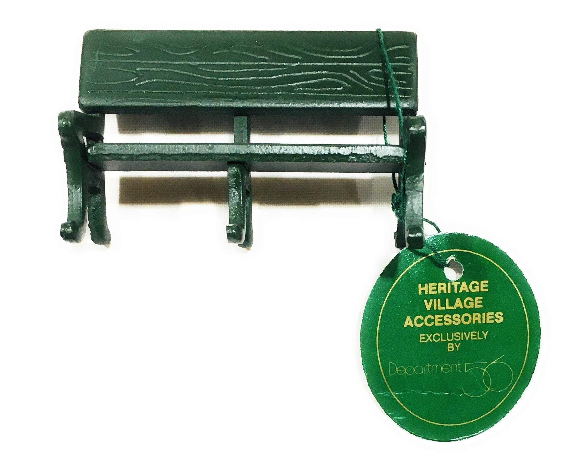 Department 56Dept. - Park Bench - Green Cast-Iron - Retired Heritage 51098