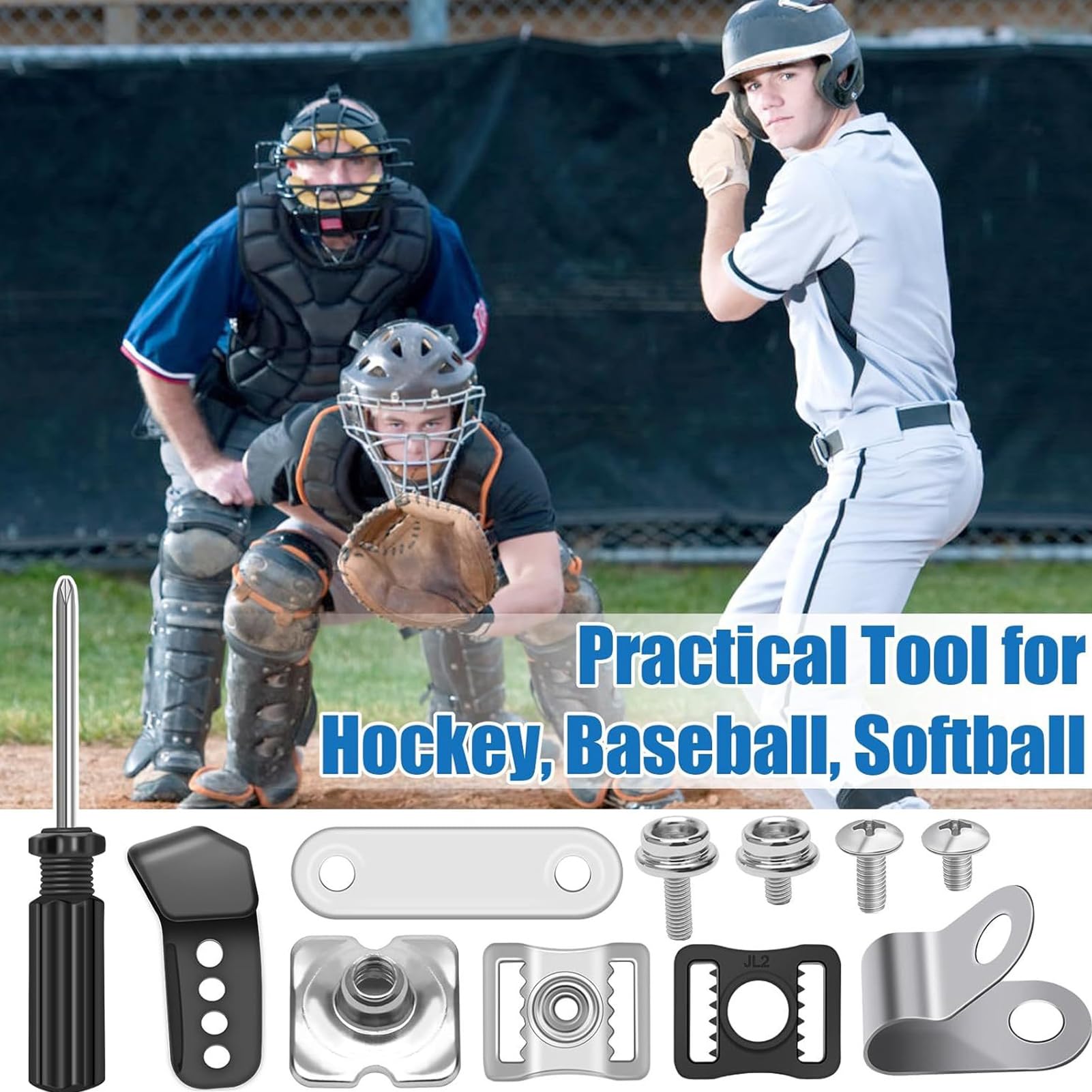 Kit De Réparation 31 Pièces Pour Casques De Football Et Hockey - Visières, Clips, Mentonnières, Vis, Écrous, Durable