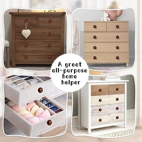 Miniatura 3 de Manijas de gabinete, 20 pomos adhesivos para gabinete, perilla de plástico, perilla de cajón autoadhesiva, mini tiradores auxiliares, manijas