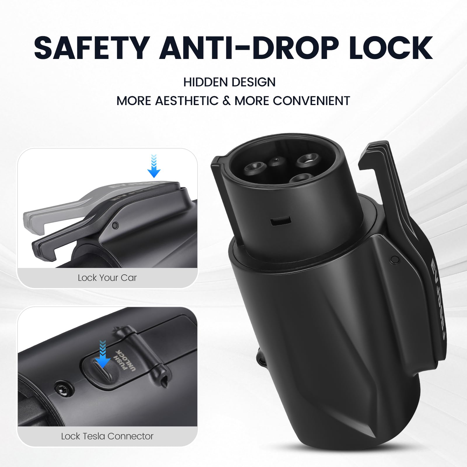 J1772 To Tesla EV Charger Adapter 80A Fast Charging,NACS Converter Works With Tesla Wall Connectors/Destination Charger/Mobile Connectors,EV Charging Solution For Home And Travel - View #7