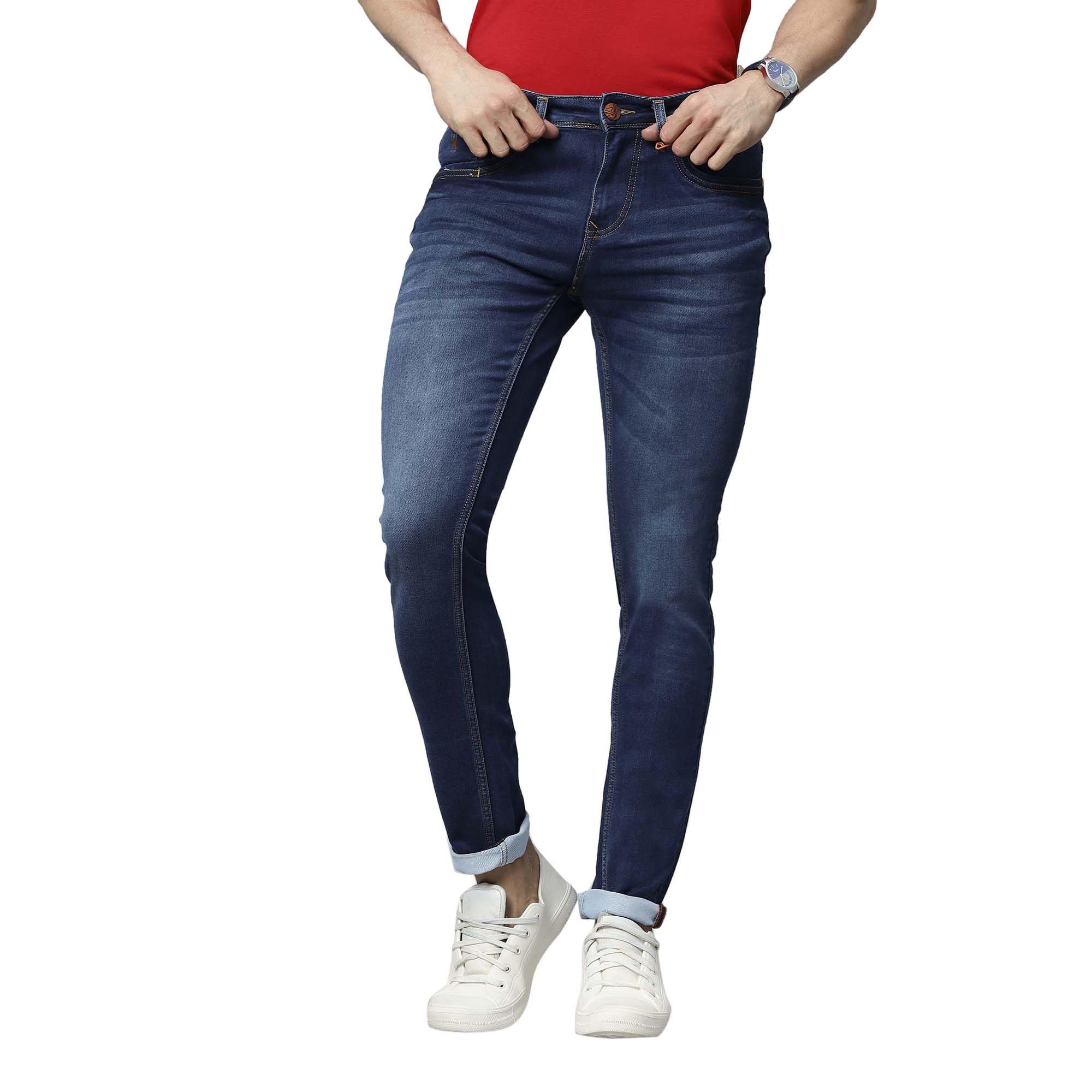 Men's Stretchable Slim Fit Regular Denim Jeans