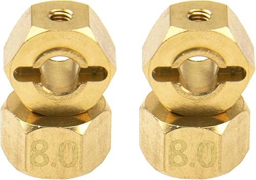 Miniatura 5 de Vgoohobby Adaptador hexagonal de latón de 0.472in con contrapeso para Axial SCX10 90046 Tamiya CC01 D90 Redcat Gen7 110 RC Crawler Car (Grosor