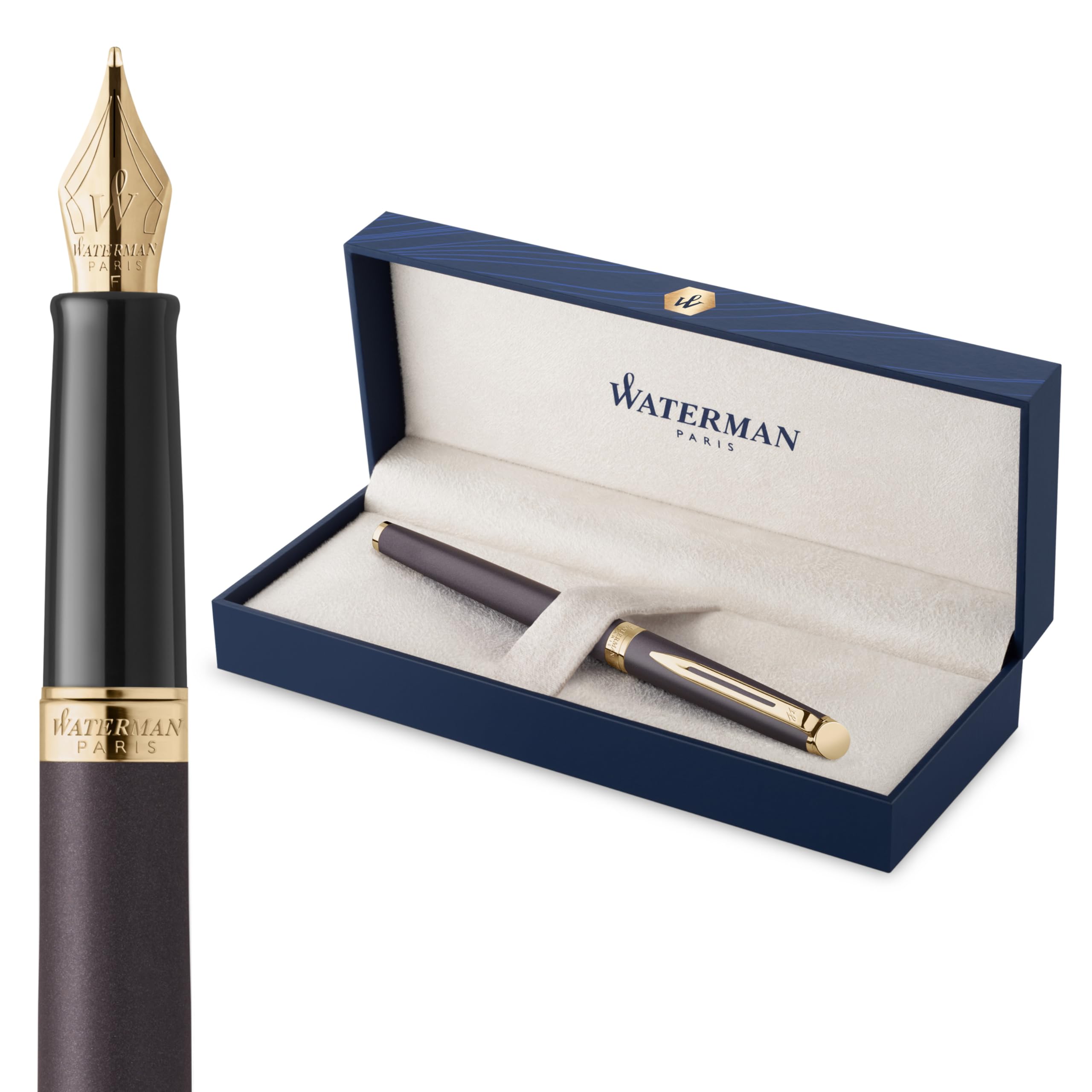 Amazon.com : Waterman Hémisphère Fountain Pen | Lava Black (The