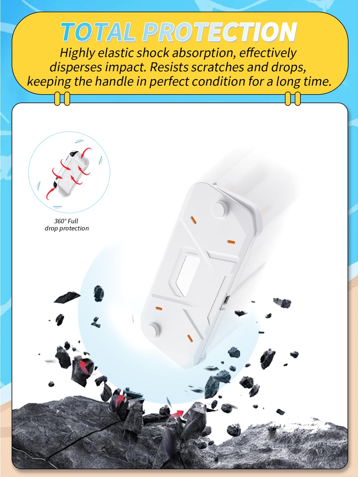 Cover per Nintendo Switch 2, custodia morbida in TPU e guscio rigido in PC per Switch2 con stile Mecha e protezione completa e design integrato, bianco