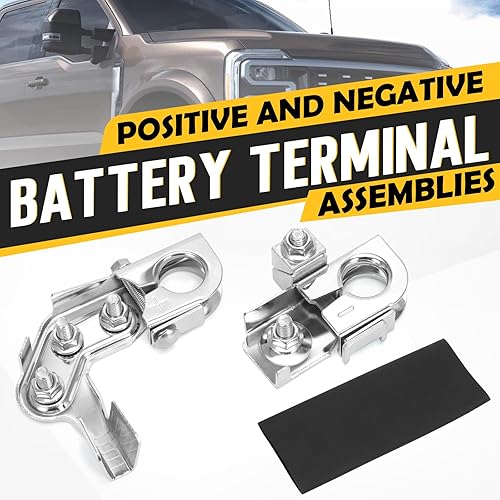 Miniatura 2 de 926-603 Conector de terminal de batería positivo con 3 postes auxiliares, repuesto para Ford F-250 F-350 F-450 y Chevy Silverado 1500 2500 3500,