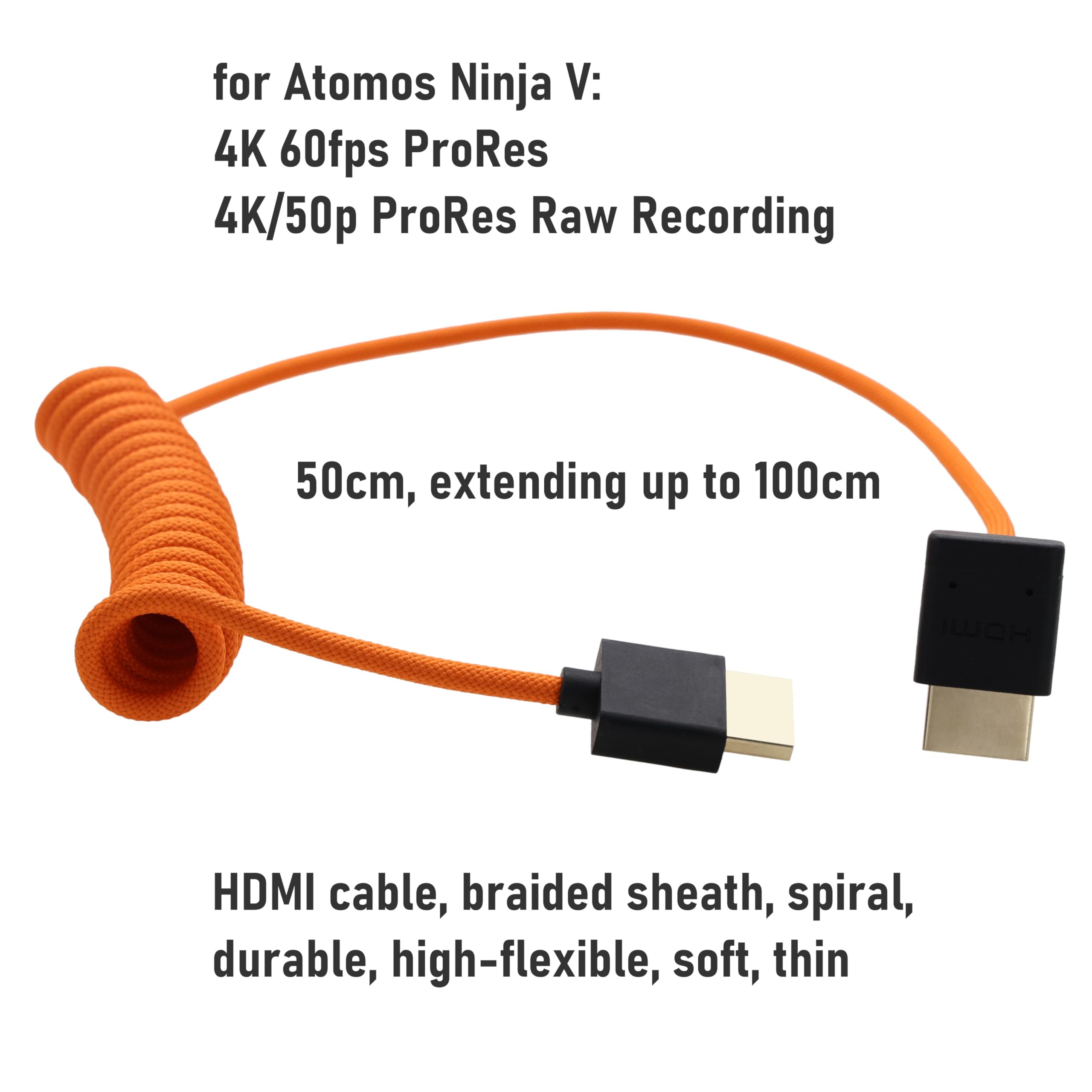 Amazon.com: HangTon HDMI 8K 4K Cable for ATOMOS Ninja V Shinobi