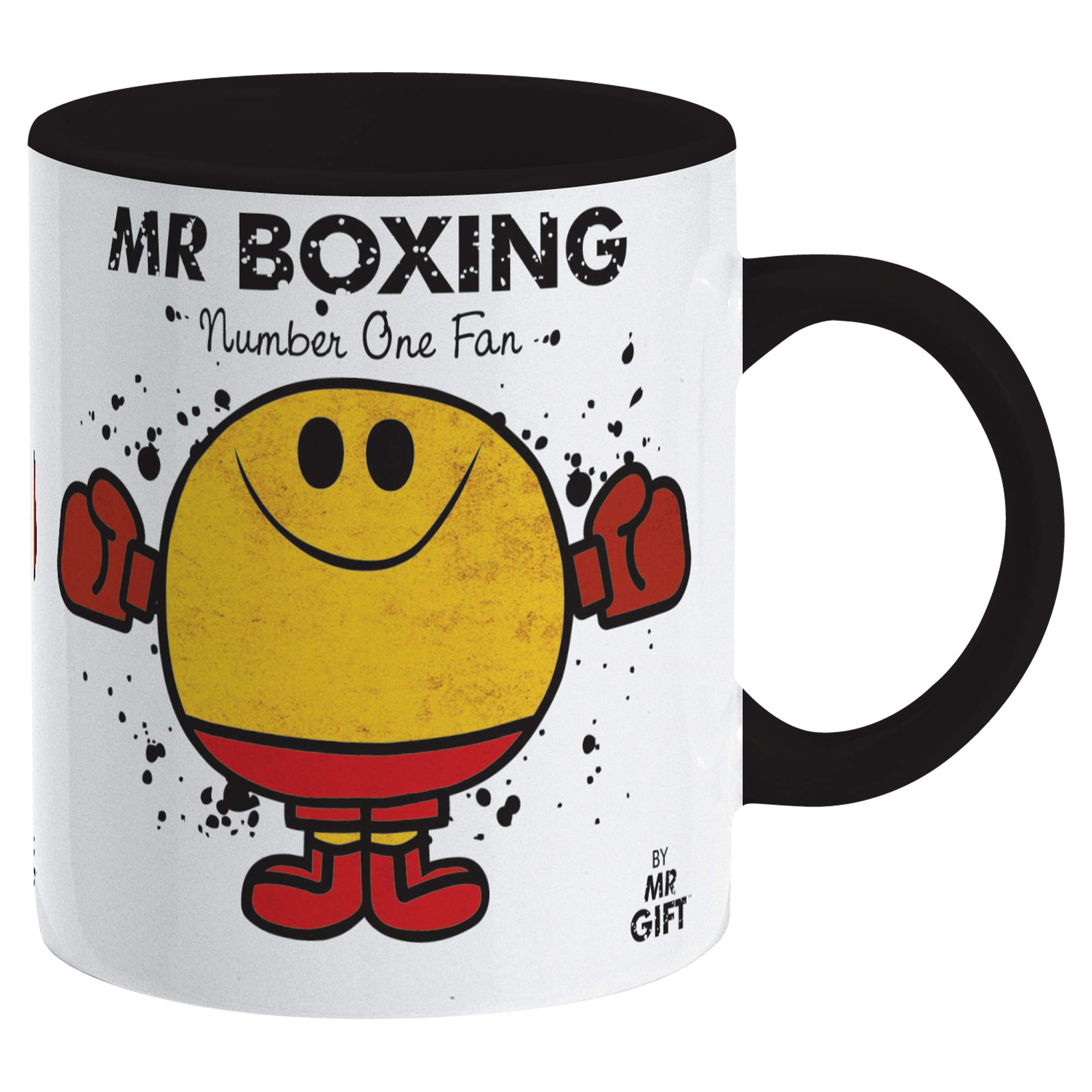 Kapow GiftsBoxing Mug - Sports Gift for Fan Supporters Present Gift for dad him Man, Ceramic, 250ml