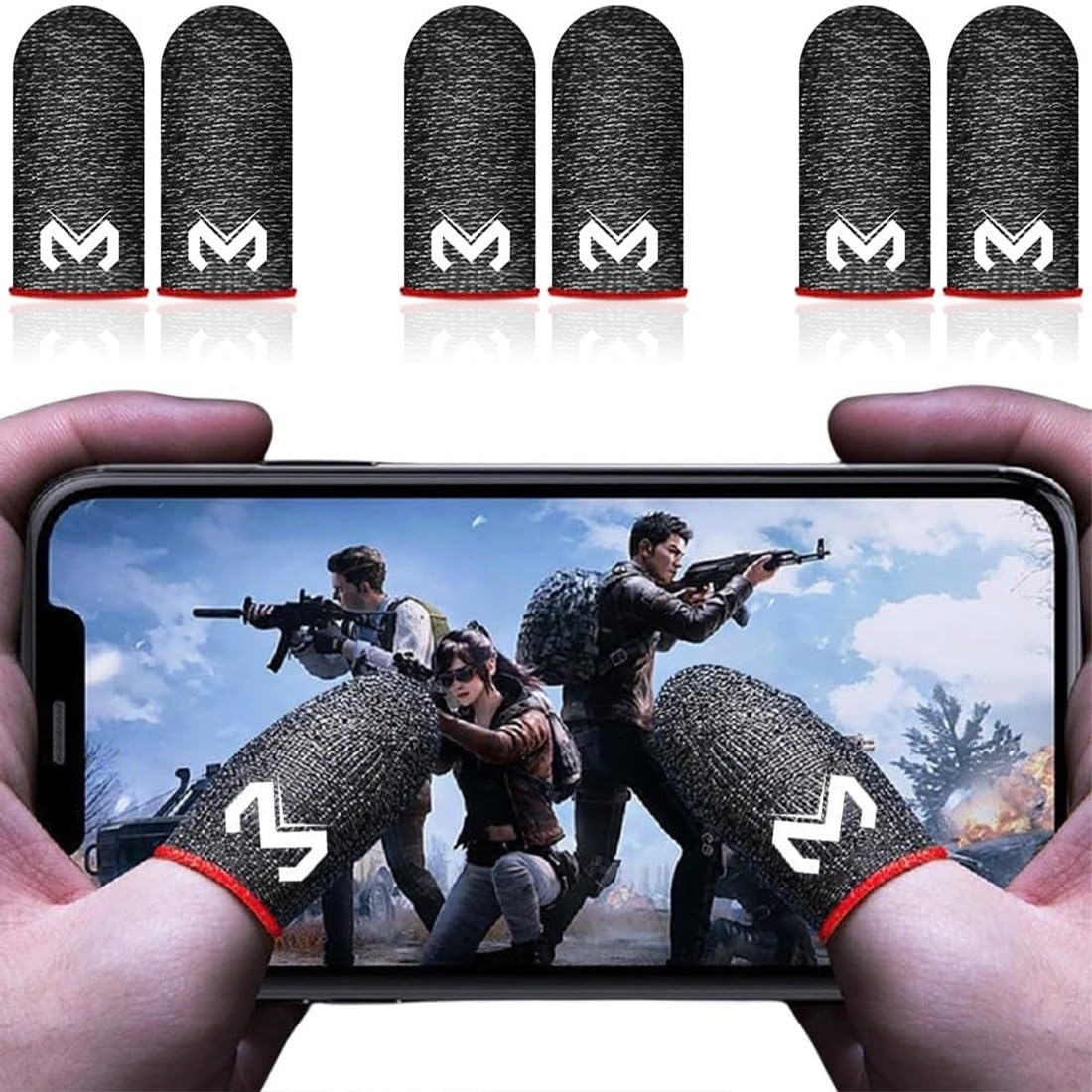 1 paire de gants de jeu obiles pour PUBG Gaer Anti-transpiration Slip