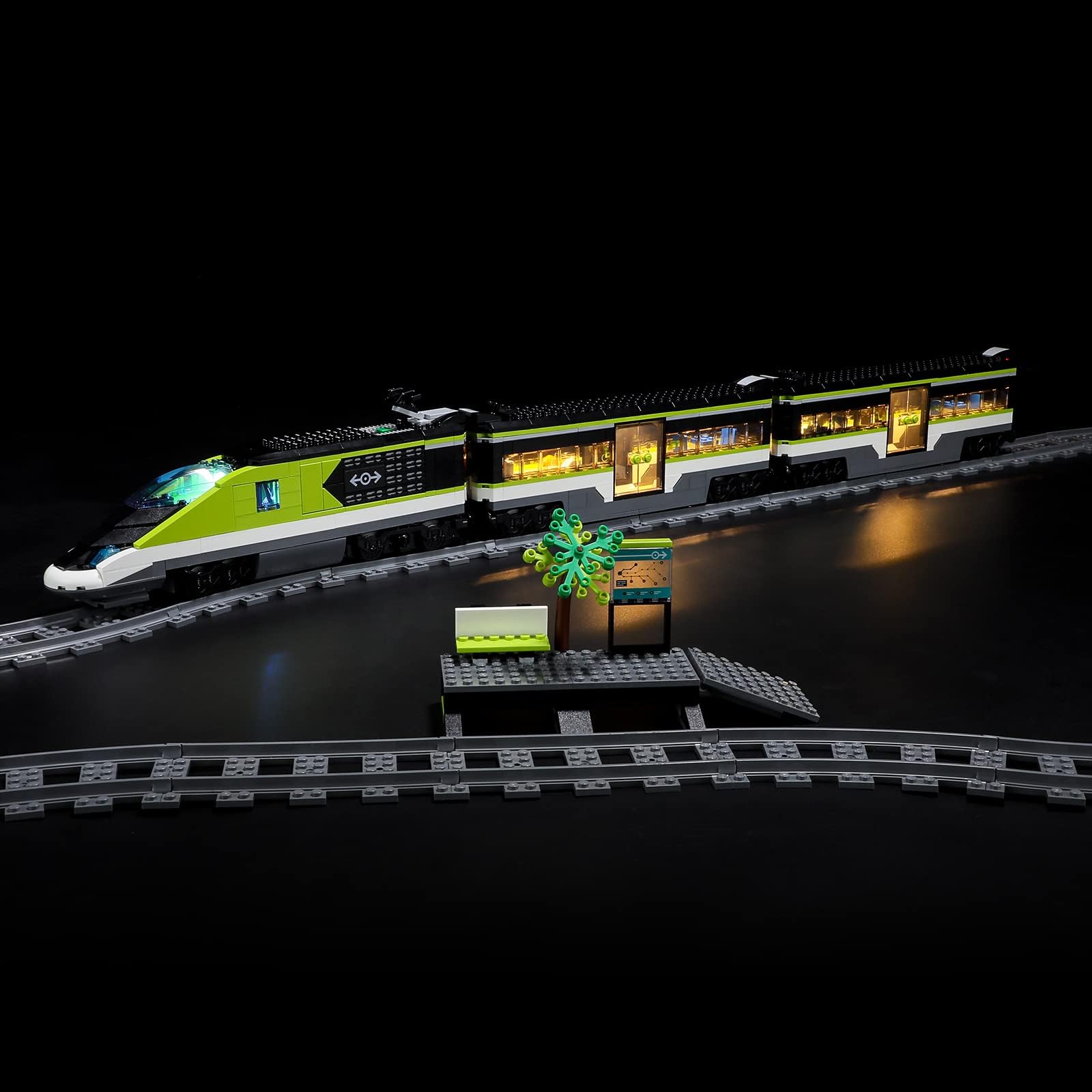 Led Lighting Kit for LEGO-60337 Express Passenger Train - Compatible with Lego City Building Blocks Model- Not Include The Lego Set